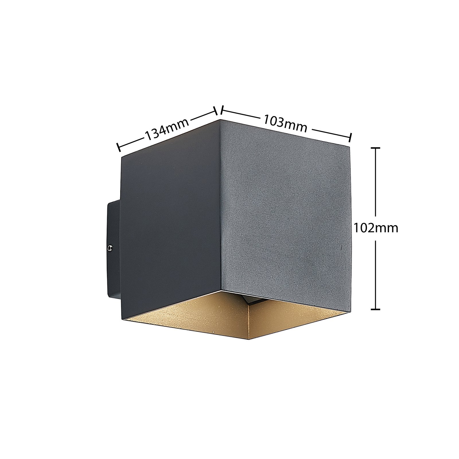 Esani LED Outdoor Wall Lamp Anthracite - Lindby