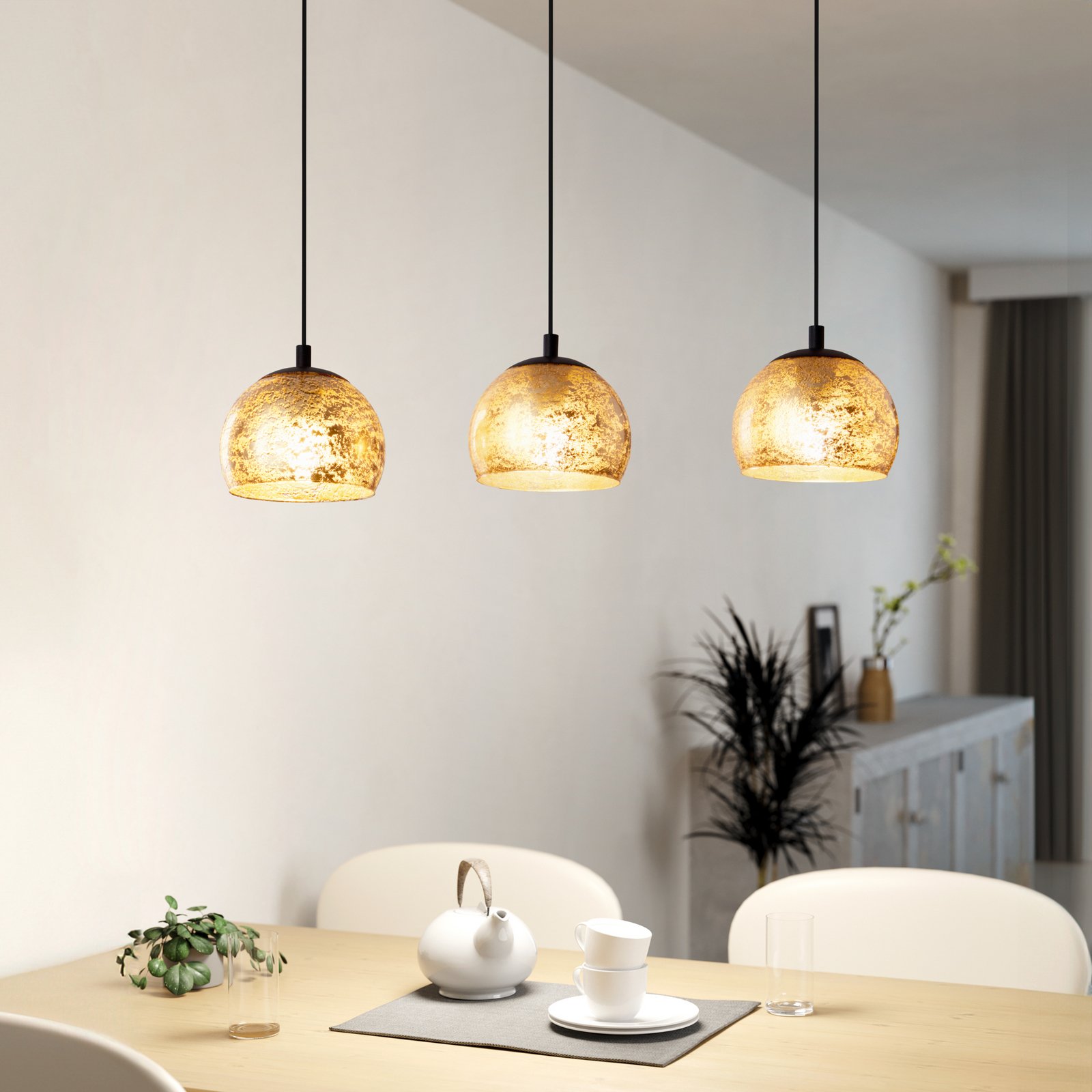 Albaraccin hængelampe, 3 lyskilder Albaraccin hængelampe, 3 lyskilder