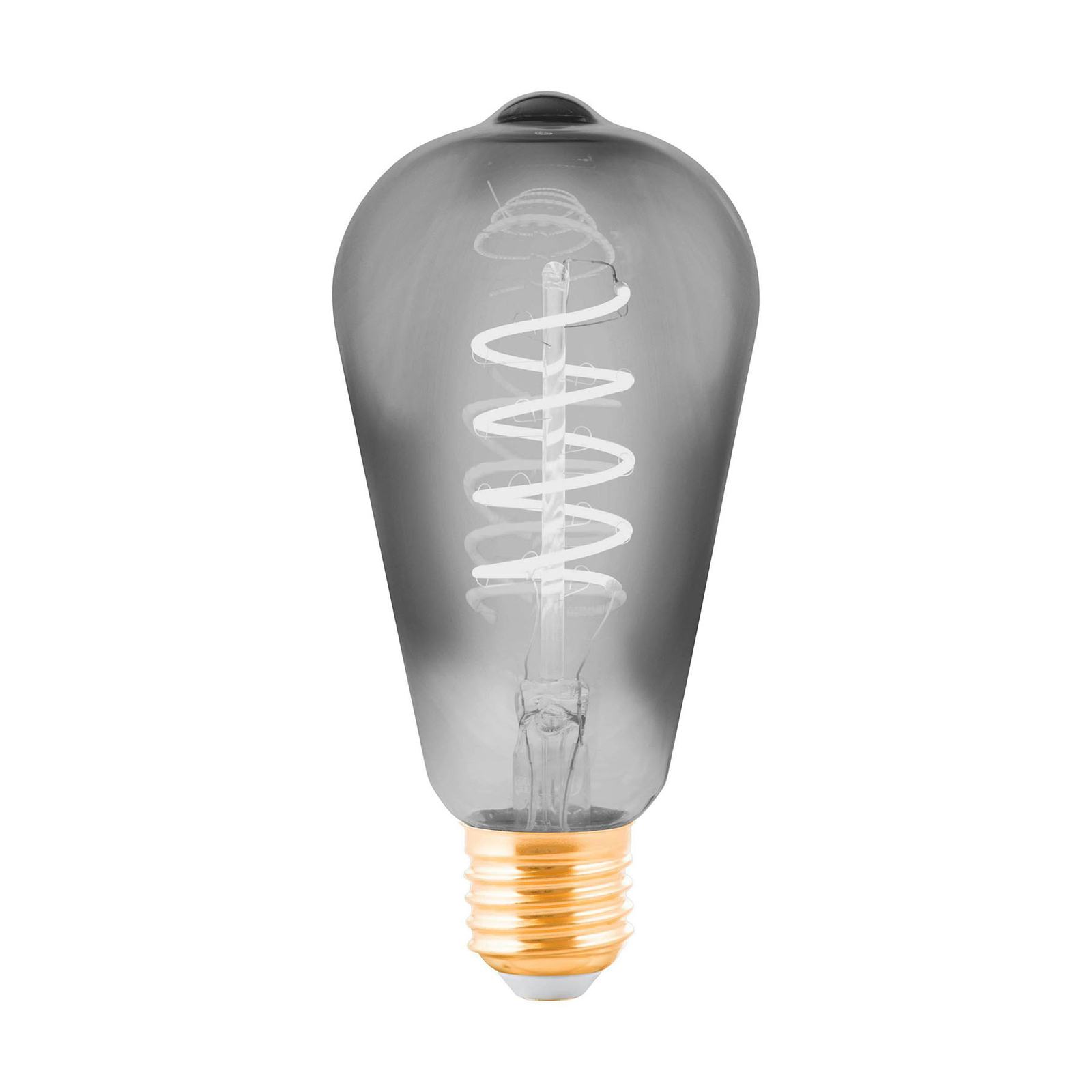 LED-Lampe E27 4W Rustika schwarz-transparent