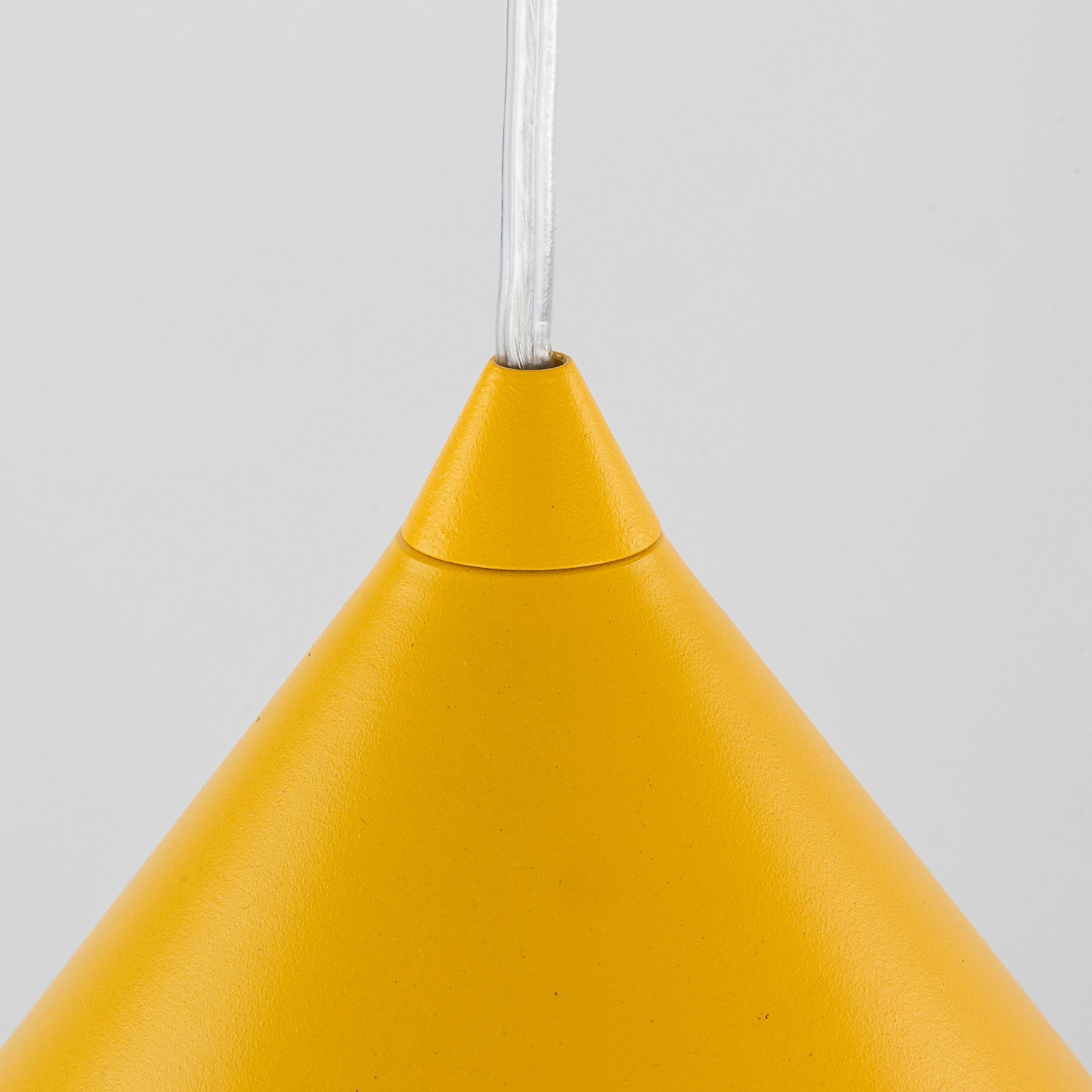 Závěsné světlo Cono, 1 žárovka, Ø 50 cm, žluté, E27