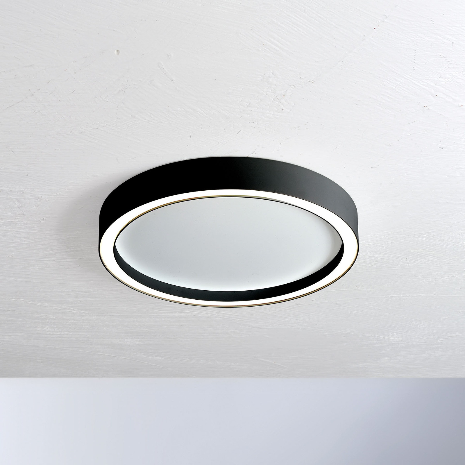 Bopp Aura LED-Deckenleuchte Ø 55cm weiß/schwarz