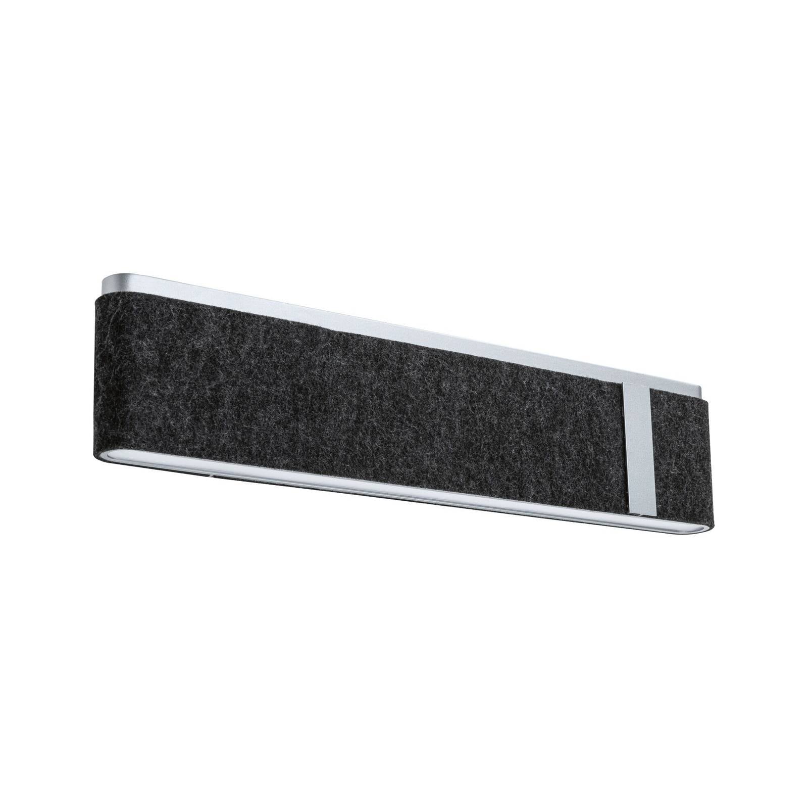 Paulmann LED-Wandleuchte Jagun, anthrazit, Filz, 3-step-dim