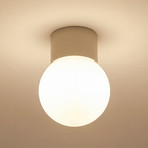 Mennyezeti világítás Hotel Mood 1, szürke-bézs, fém, üveg, G9