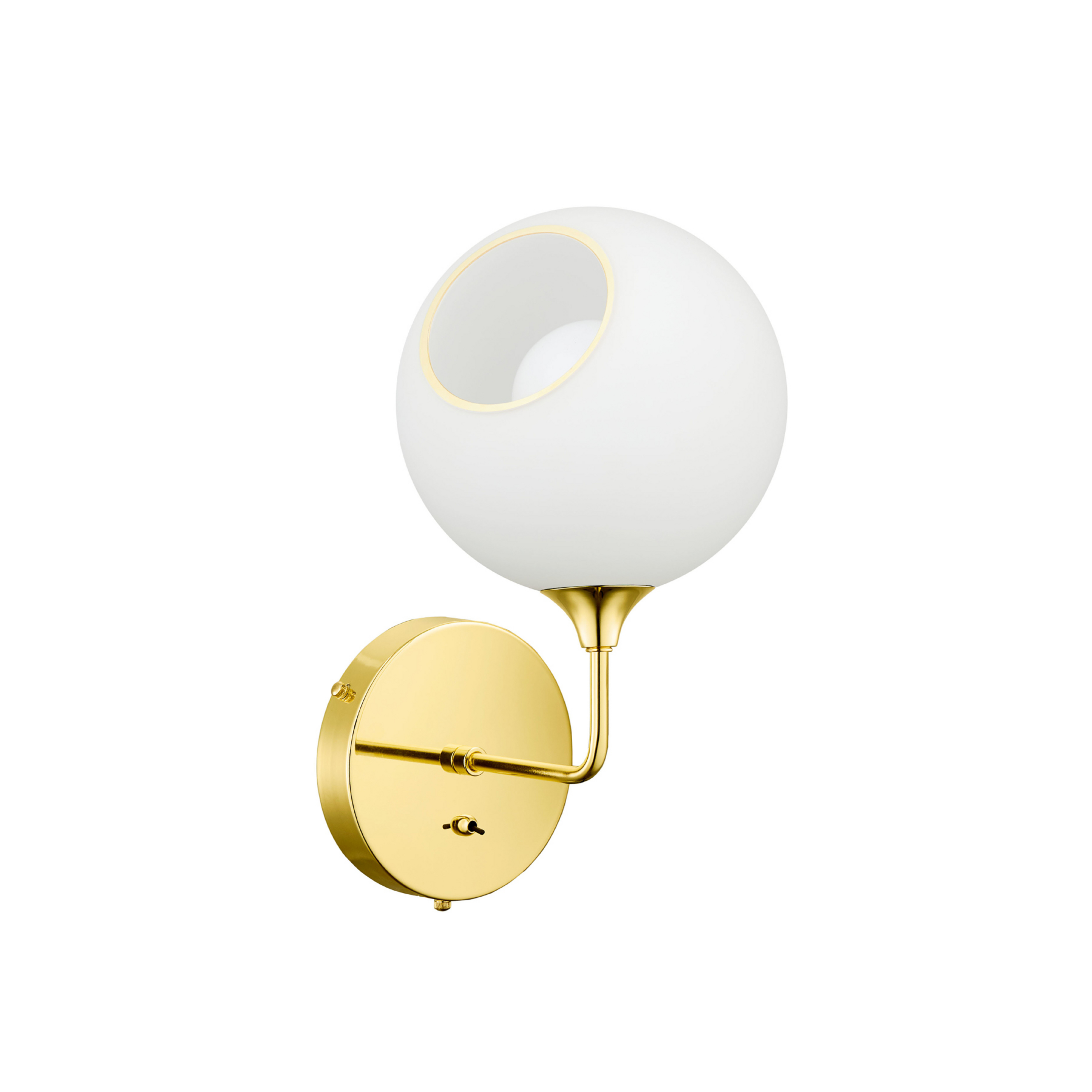 Ballroom The Wall Wandleuchte 37 cm White Snow/Gold - Design By Us