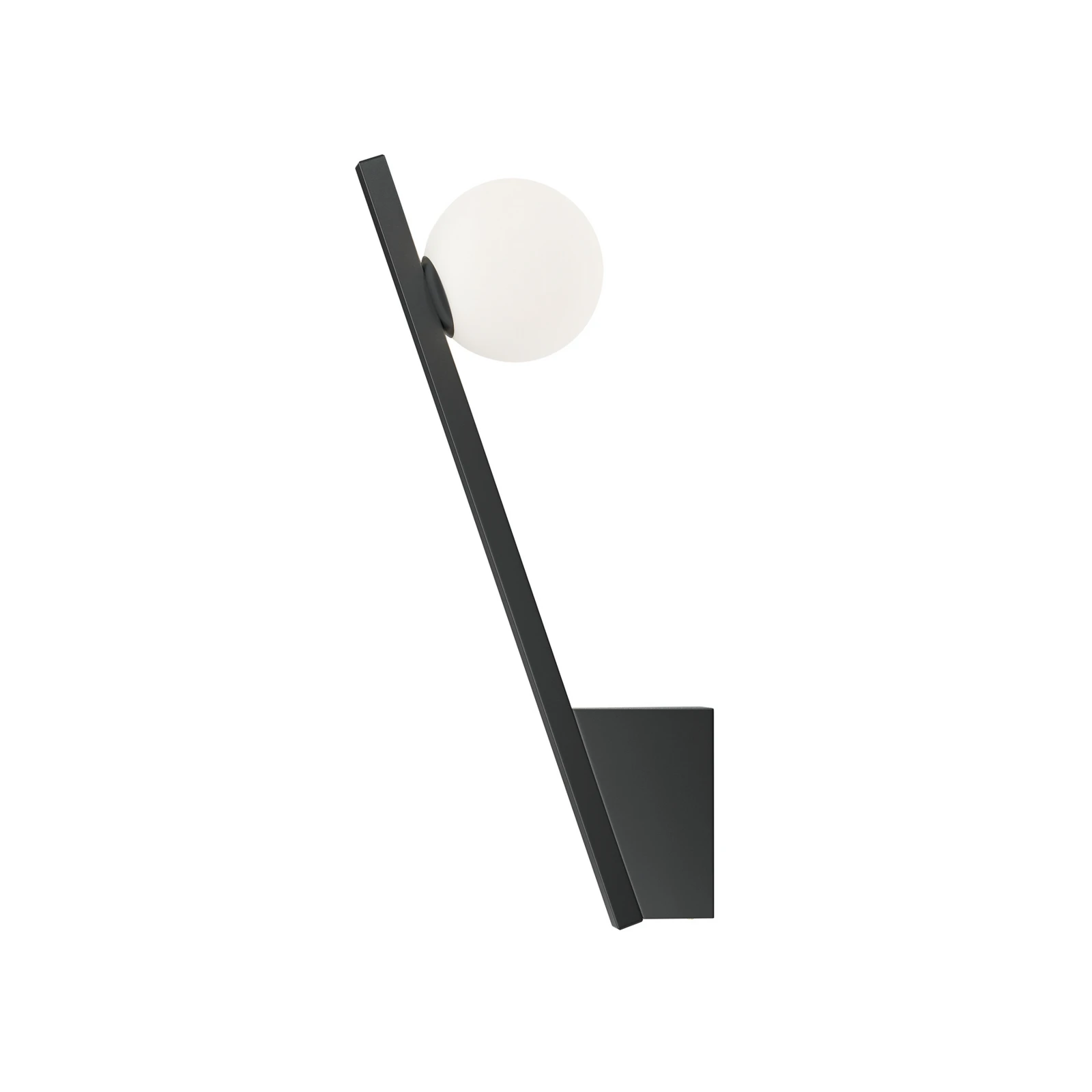 Maytoni aplique de pared Kazmir, negro, altura 35 cm, metal