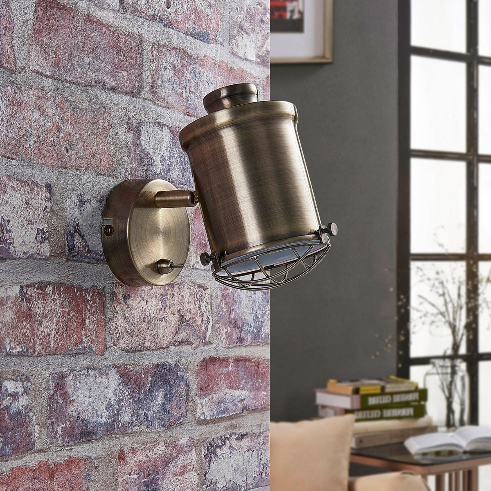 Ebbi Wandleuchte Dim. Brass - Lindby