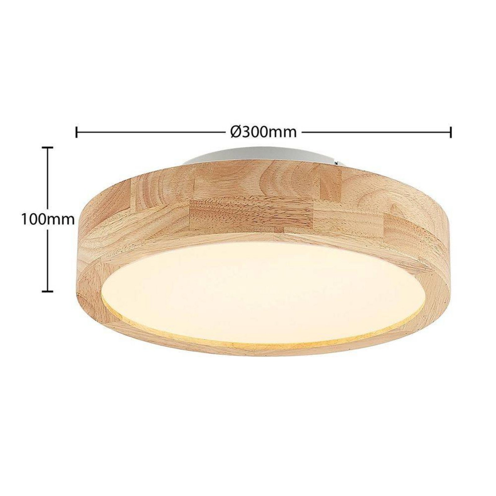 Lanira LED Plafonieră Ø30 Oak - Lindby