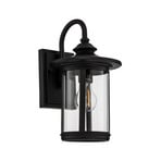 Zayn Outdoor Wall Lamp Black/Clear - Lindby