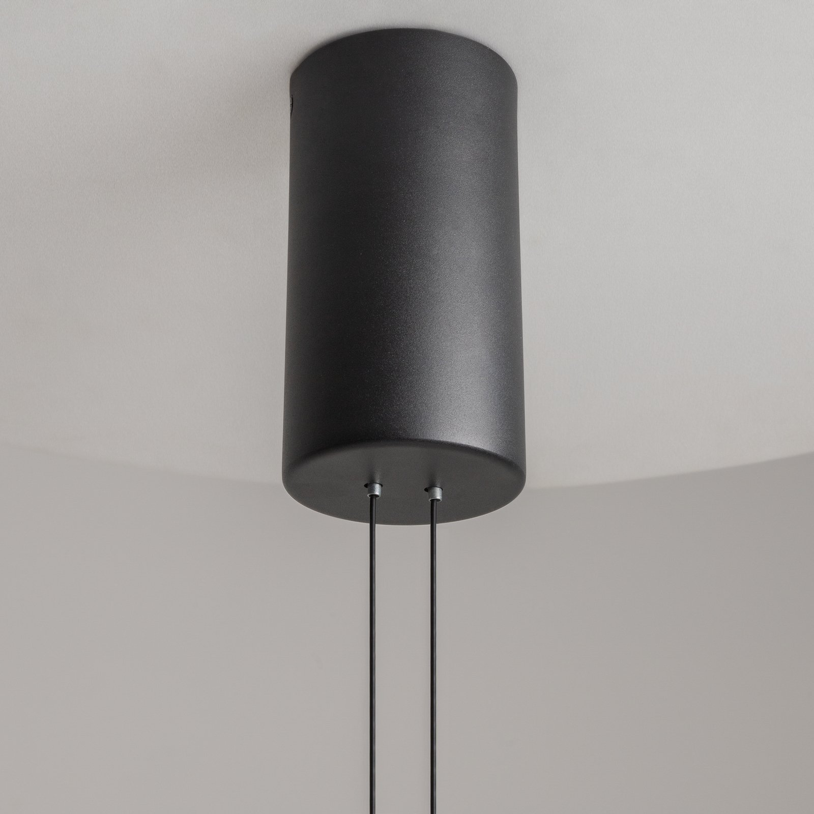 Maytoni Suspension LED Ambience, Ø 60 cm, noir / blanc