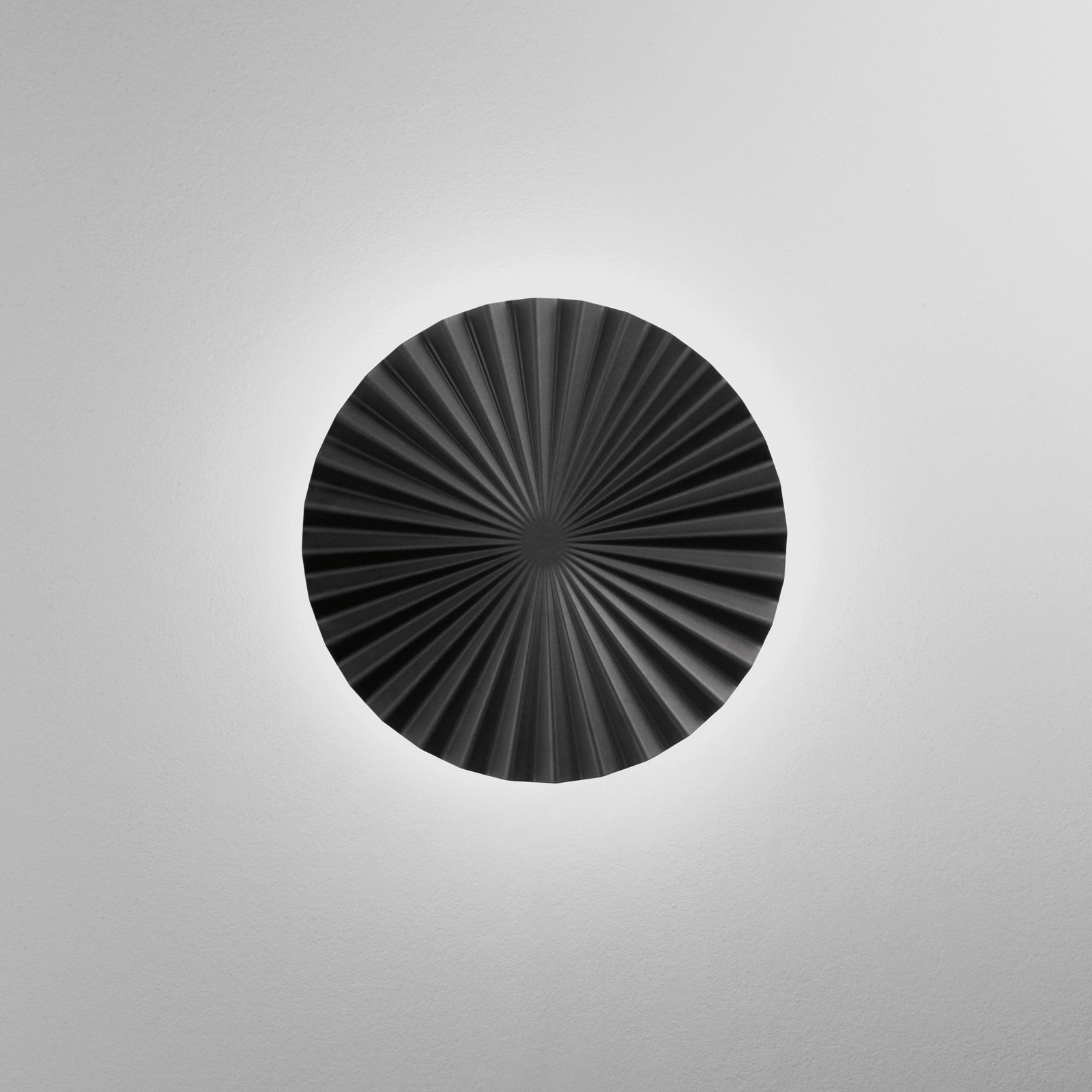 LED sieninis šviestuvas „Anadara“, juodos spalvos, skersmuo 50 cm, metalas, CCT