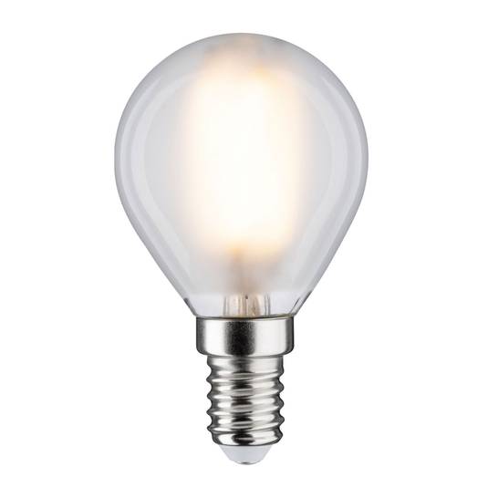 LED bulb E14 5W drop 2,700K matt, dimmable