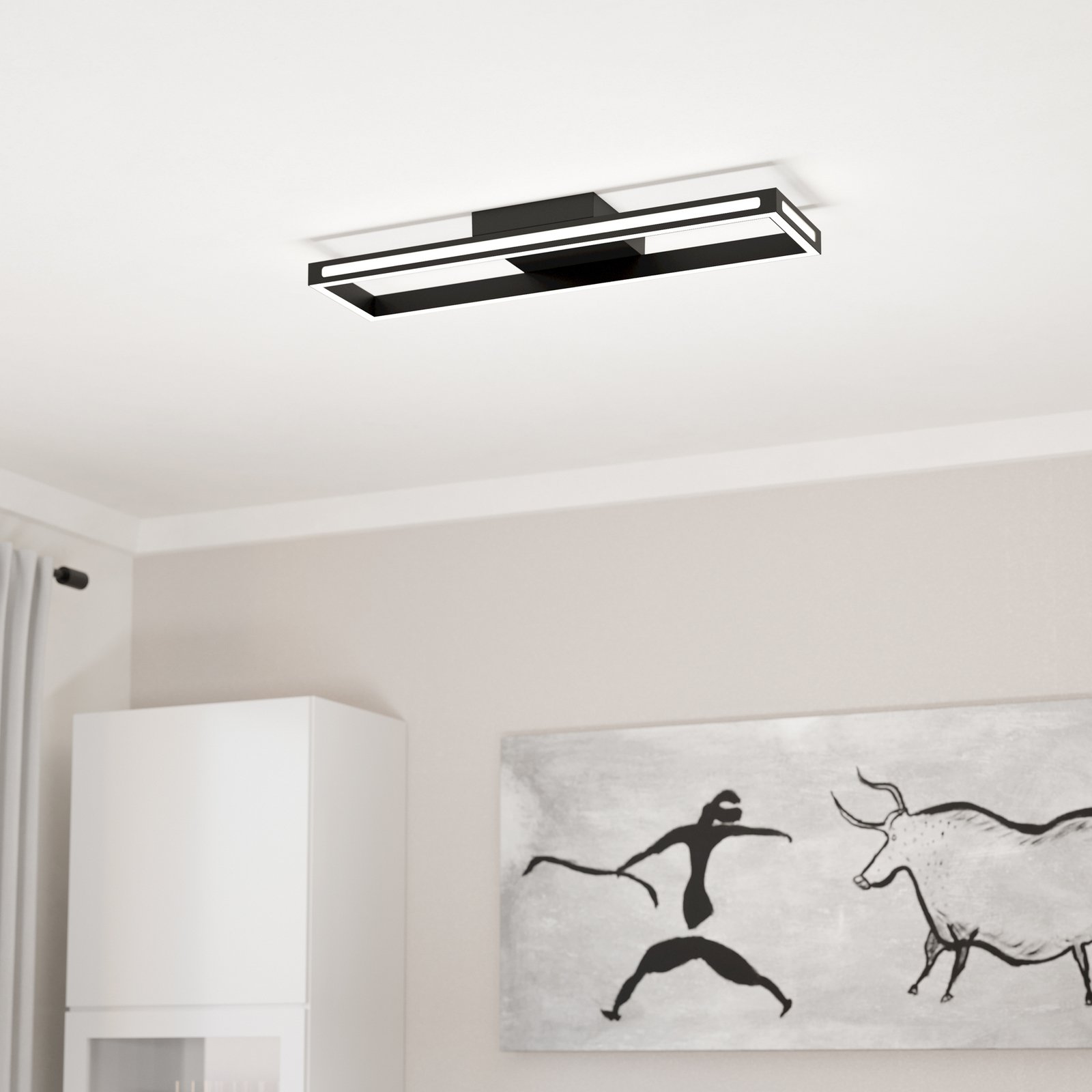 EGLO connect LED-Deckenleuchte Savilanas-Z, CCT, schwarz