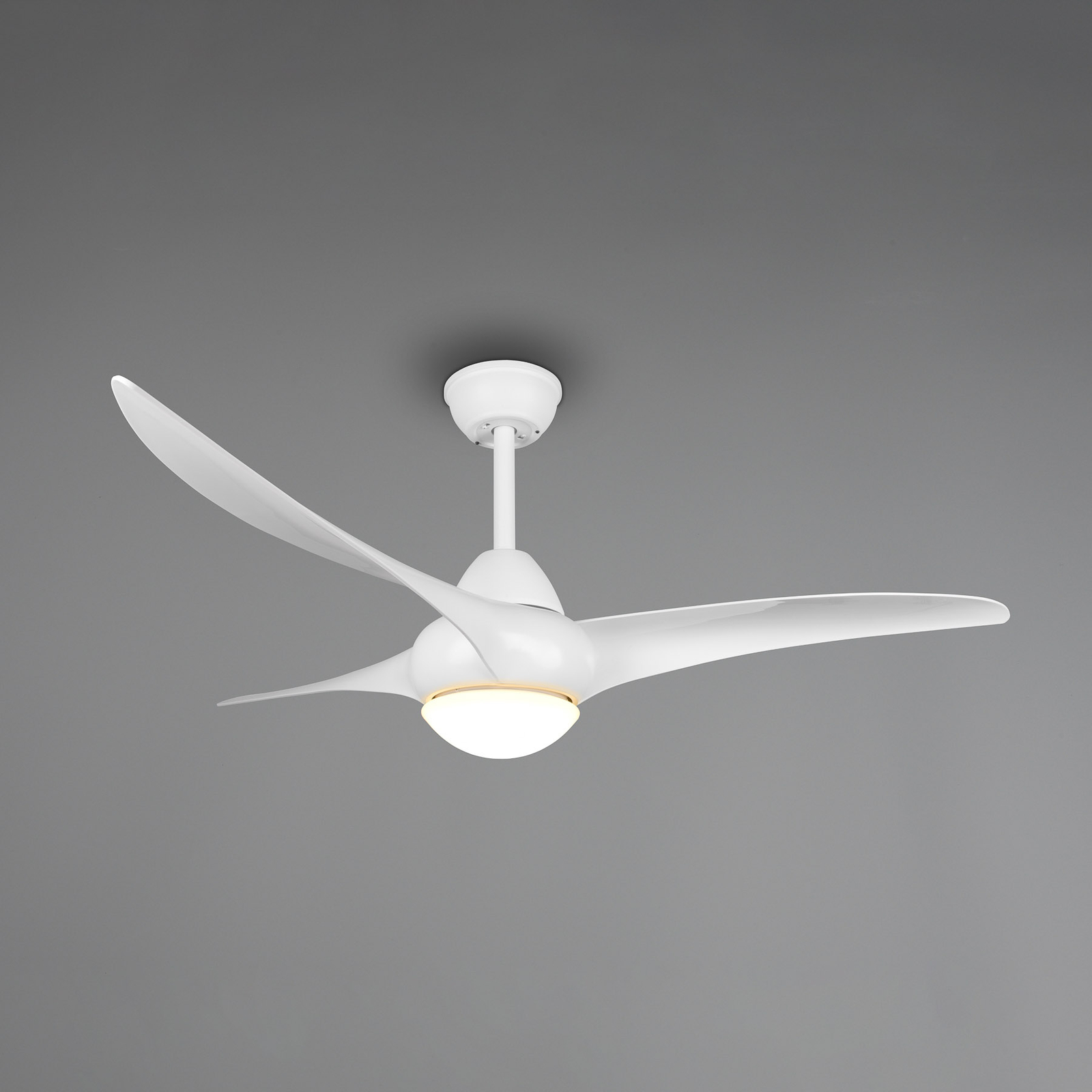 Alesund LED fan with a remote control, white