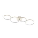 Evengeline LED ceiling lamp, beige, aluminium, length 88 cm – Lindby