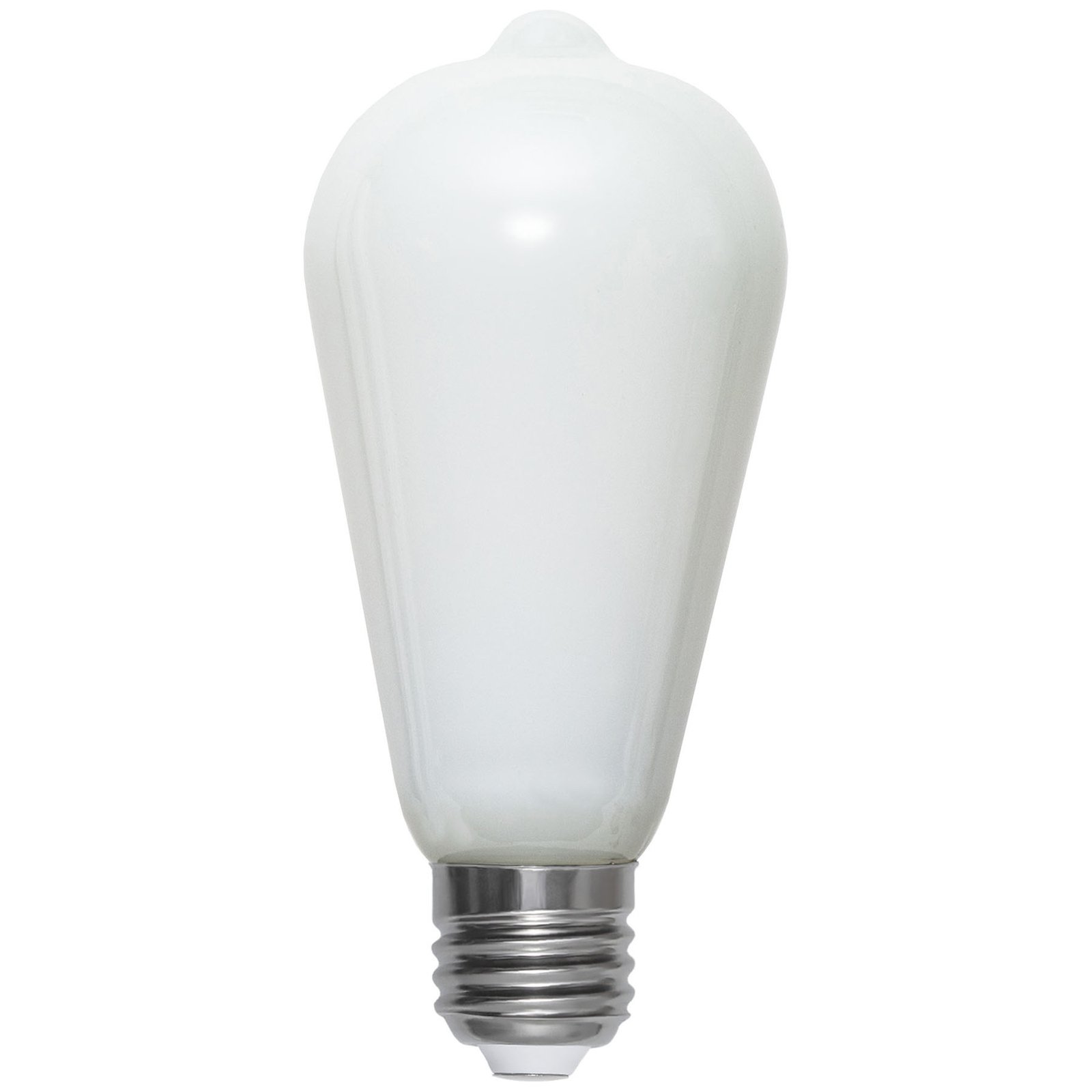 Rustic LED bulb E27 ST64 6.5 W 3-step dim, opal