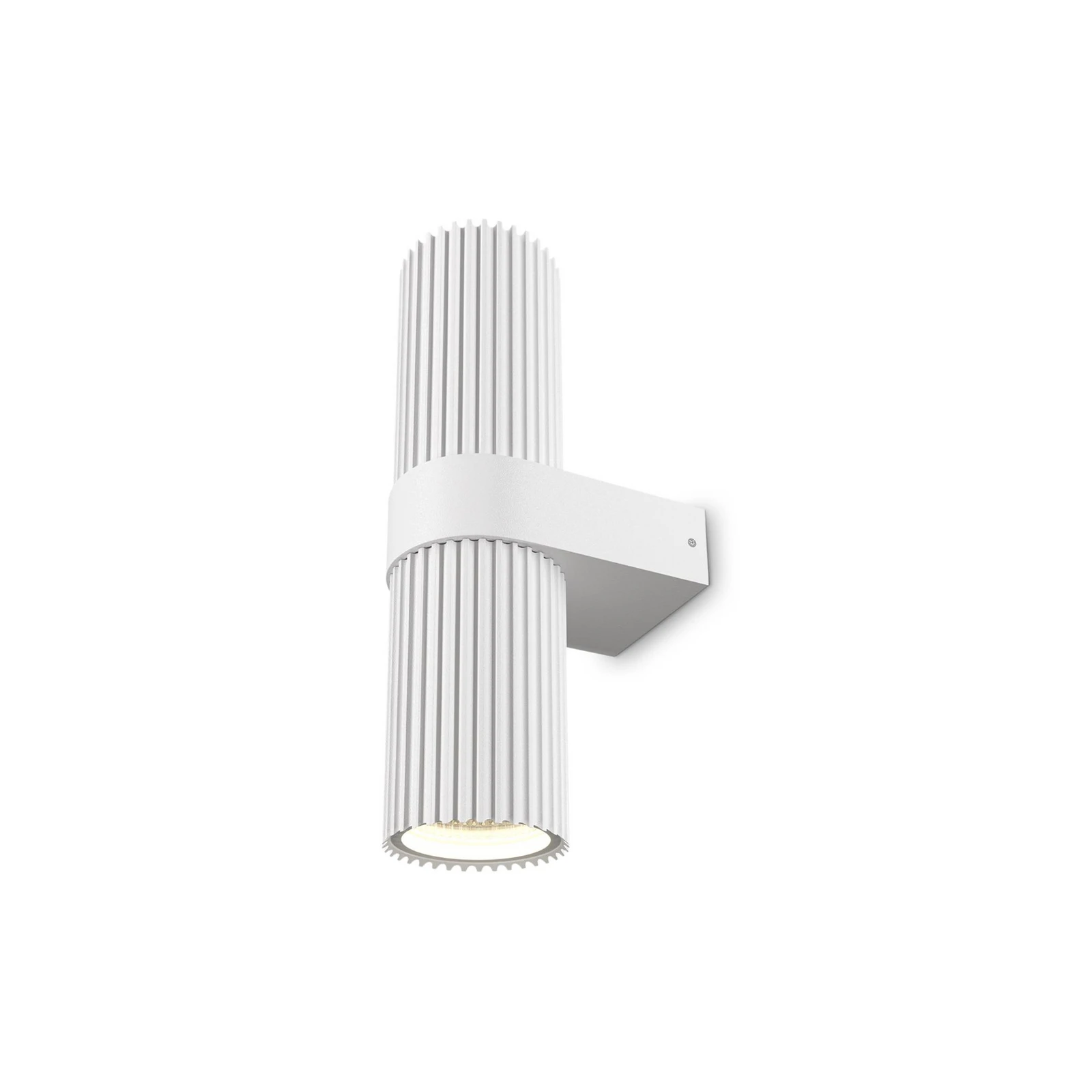 Vegglampe DYNAMICS, hvit, høyde 23 cm, metall, opp/ned
