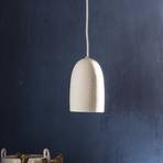 ferm LIVING Speckle závěsná lampa, Ø 11,6 cm, keramika, bílá