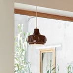 MARKET SET Jimmy hanging light, Ø 25 cm, brown, ceramic