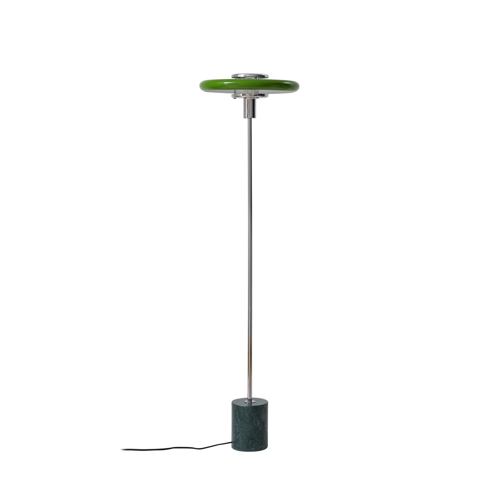 Lindby Stehleuchte Branford, 130 cm, grün, Metall/Marmor