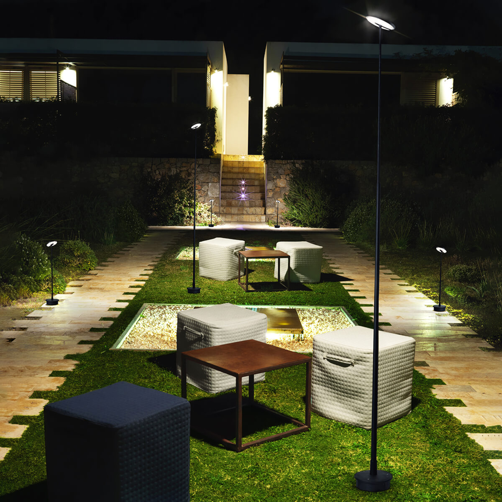 Lampadaire LED Invisible IP54