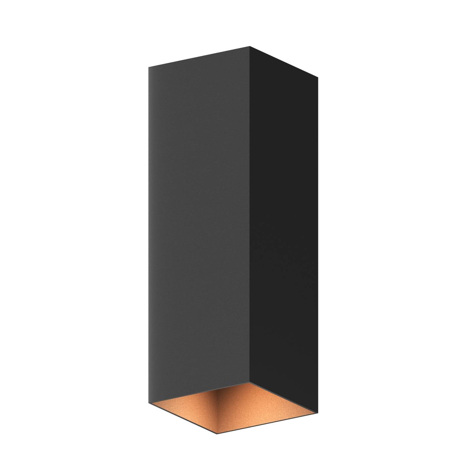 Calex LED-Außenwandlampe Rectangle up/down Höhe 23cm schwarz