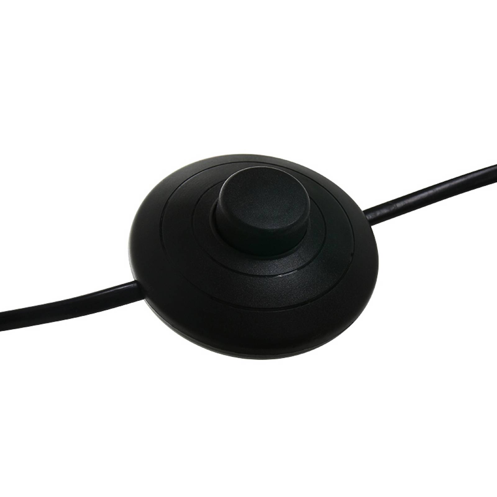  Mexlite Bogen-stehleuchte Solva, Schwarz/leinen Grau, Höhe 185 Cm 