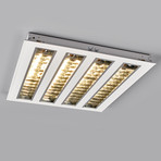LED-Raster-Einlegeleuchte mit vier Rastern