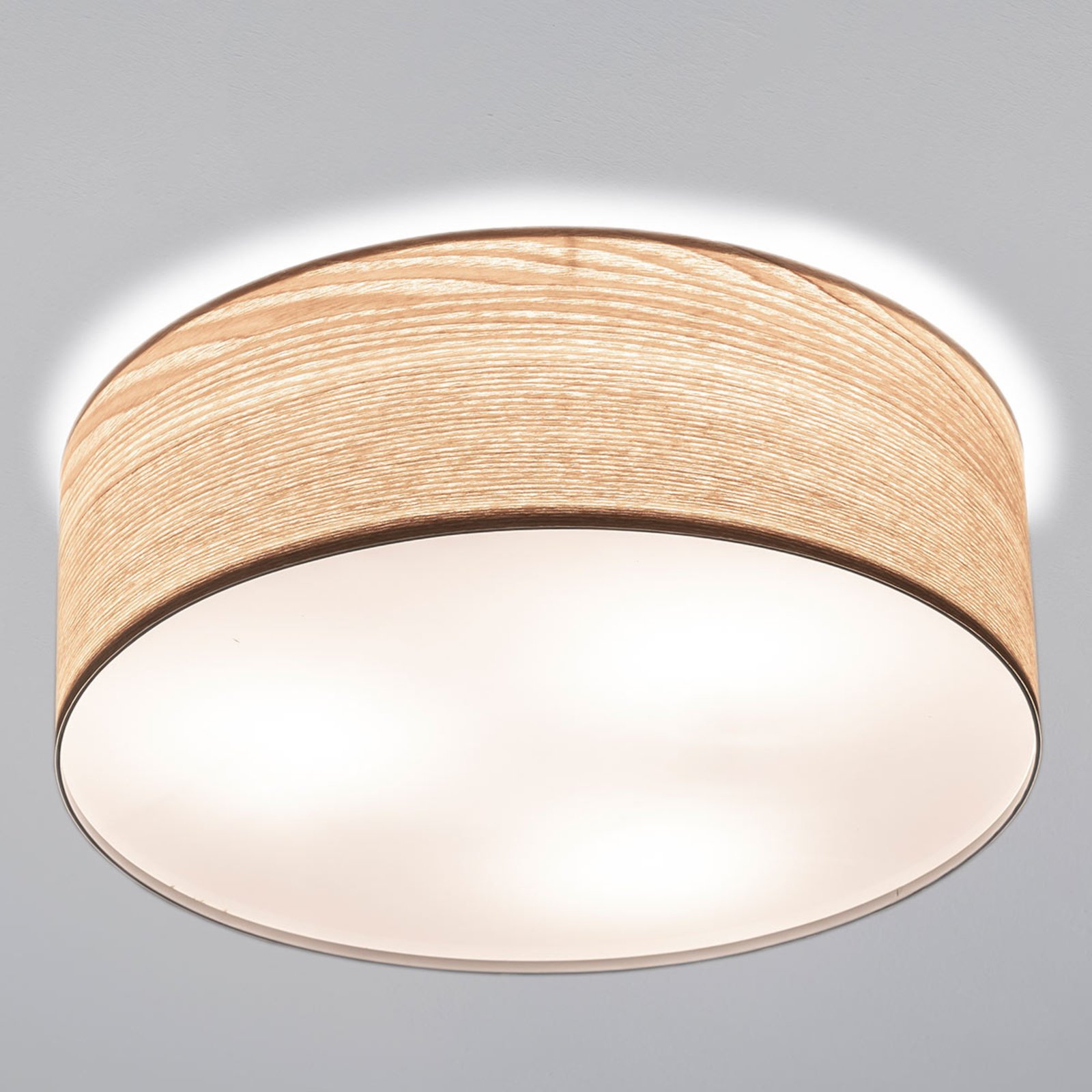Paulmann Liska ceiling lamp in light-coloured wood