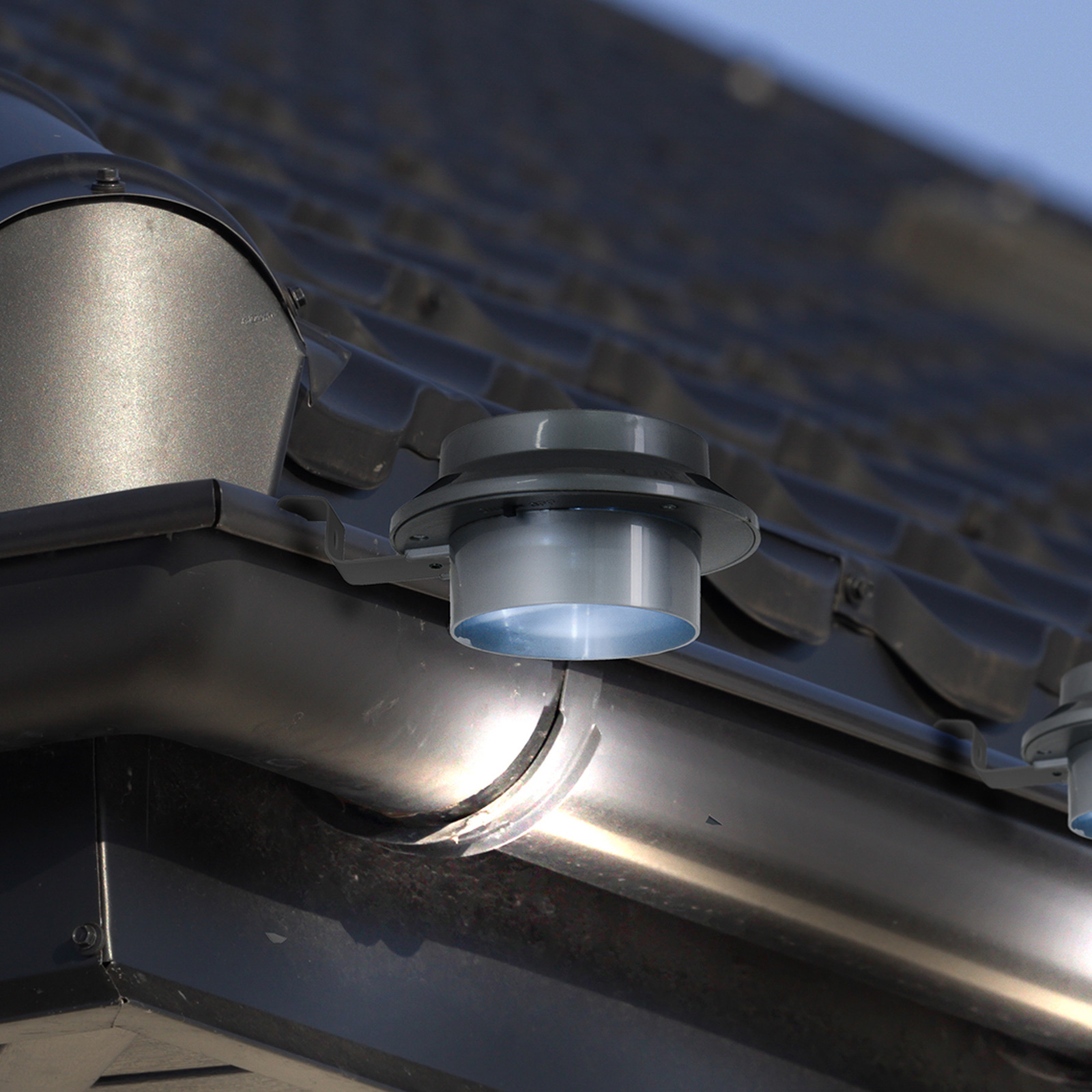 Solarna lampa do rynny dachowej LED Mistra 6 szt.