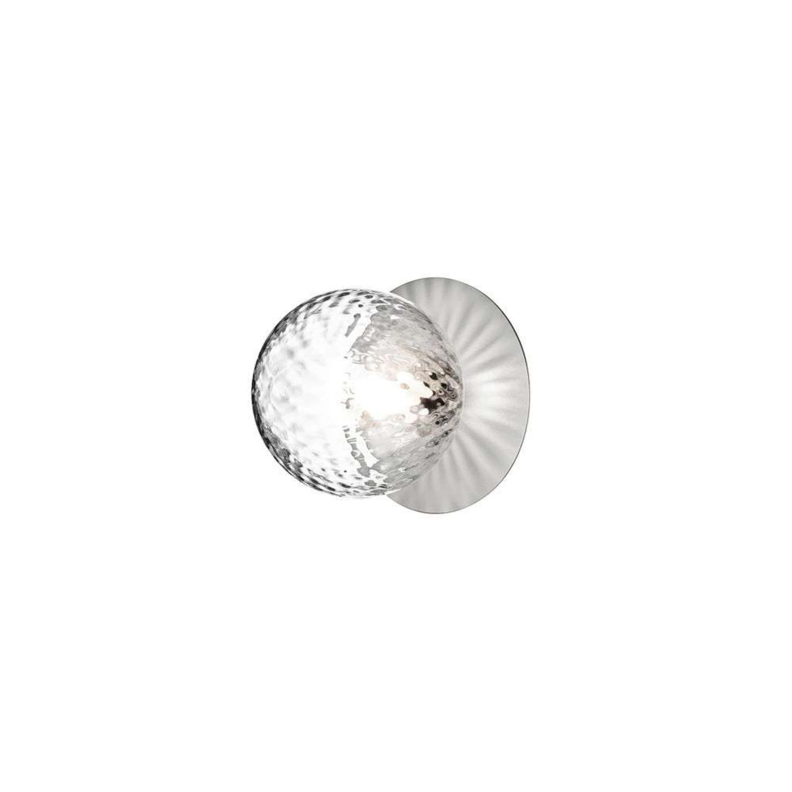 Kinkiet Nuura Liila 1 Medium, srebrny/przezroczysty, IP44, G9