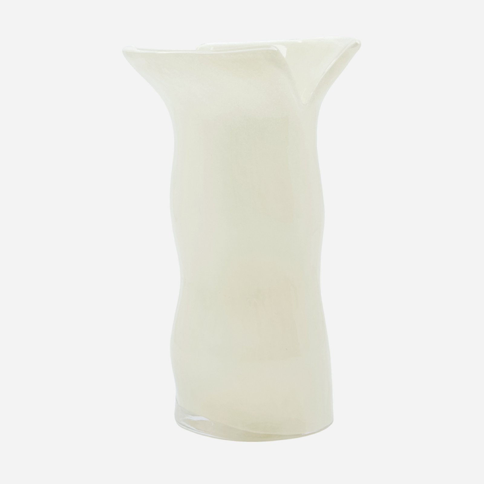 HDCuff Vase, weiß, Höhe 24 cm, Glas - House Doctor