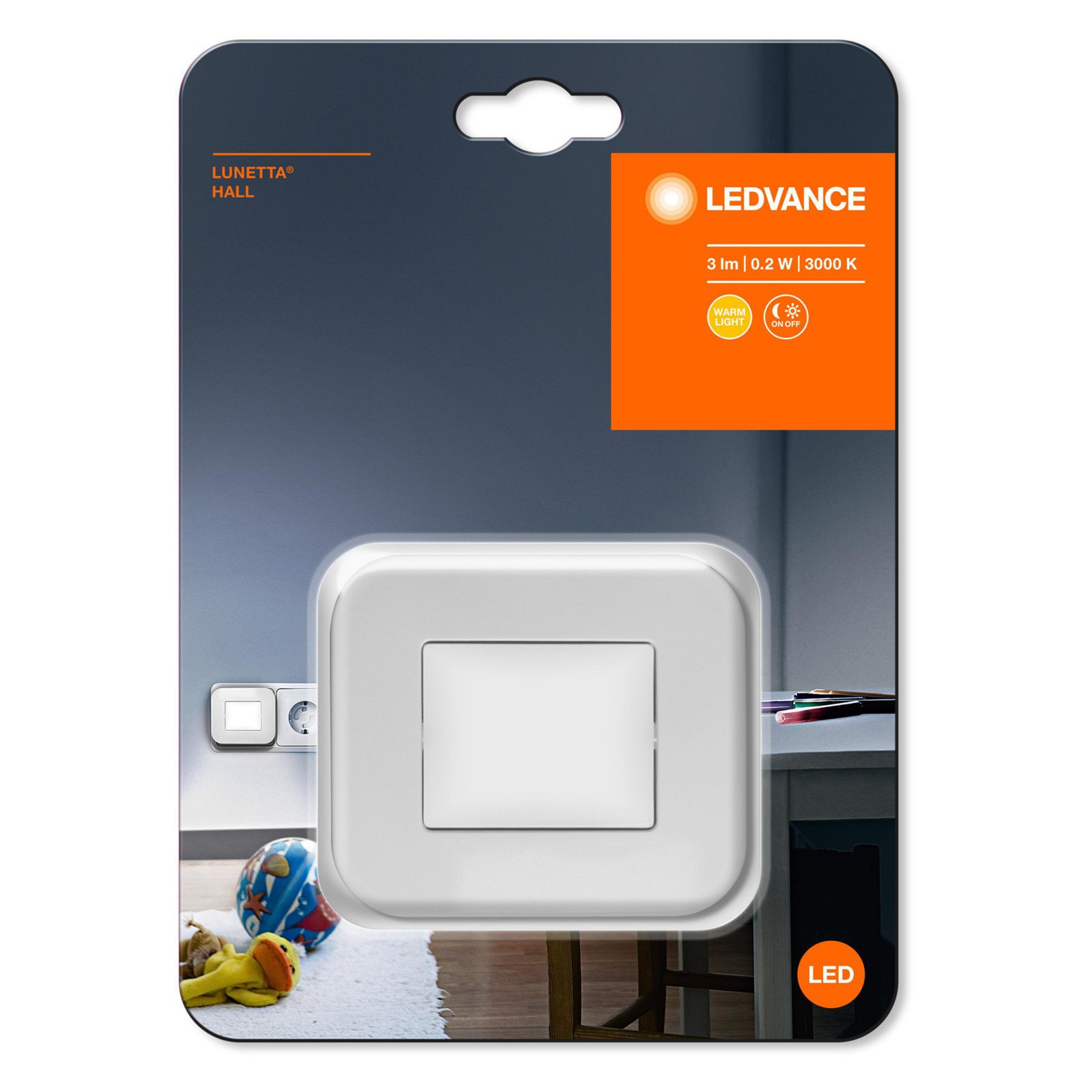 LEDVANCE Lunetta Hall White LED nachtlamp