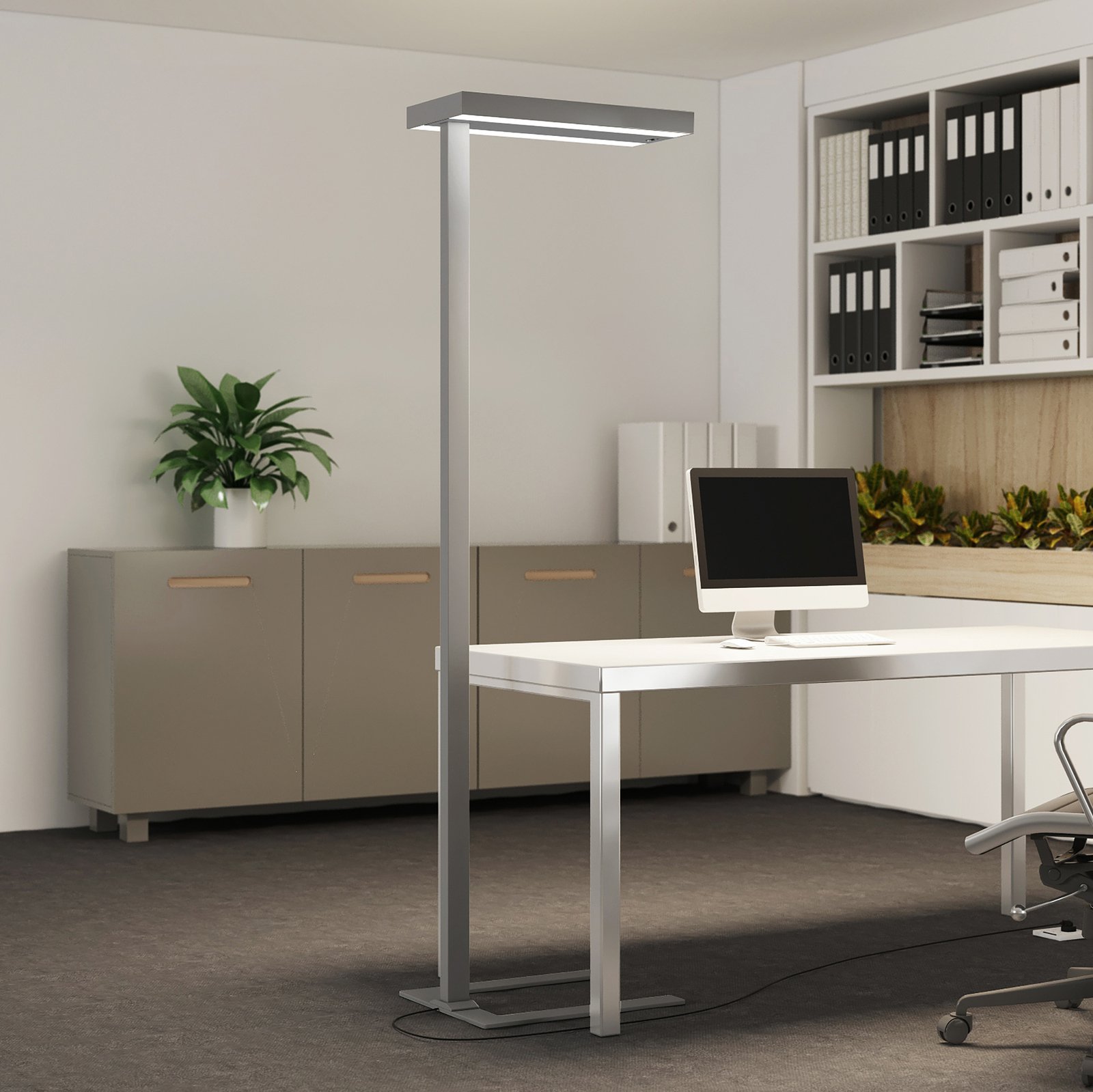 Logan LED Vloerlamp w/Sensor Silver - Arcchio