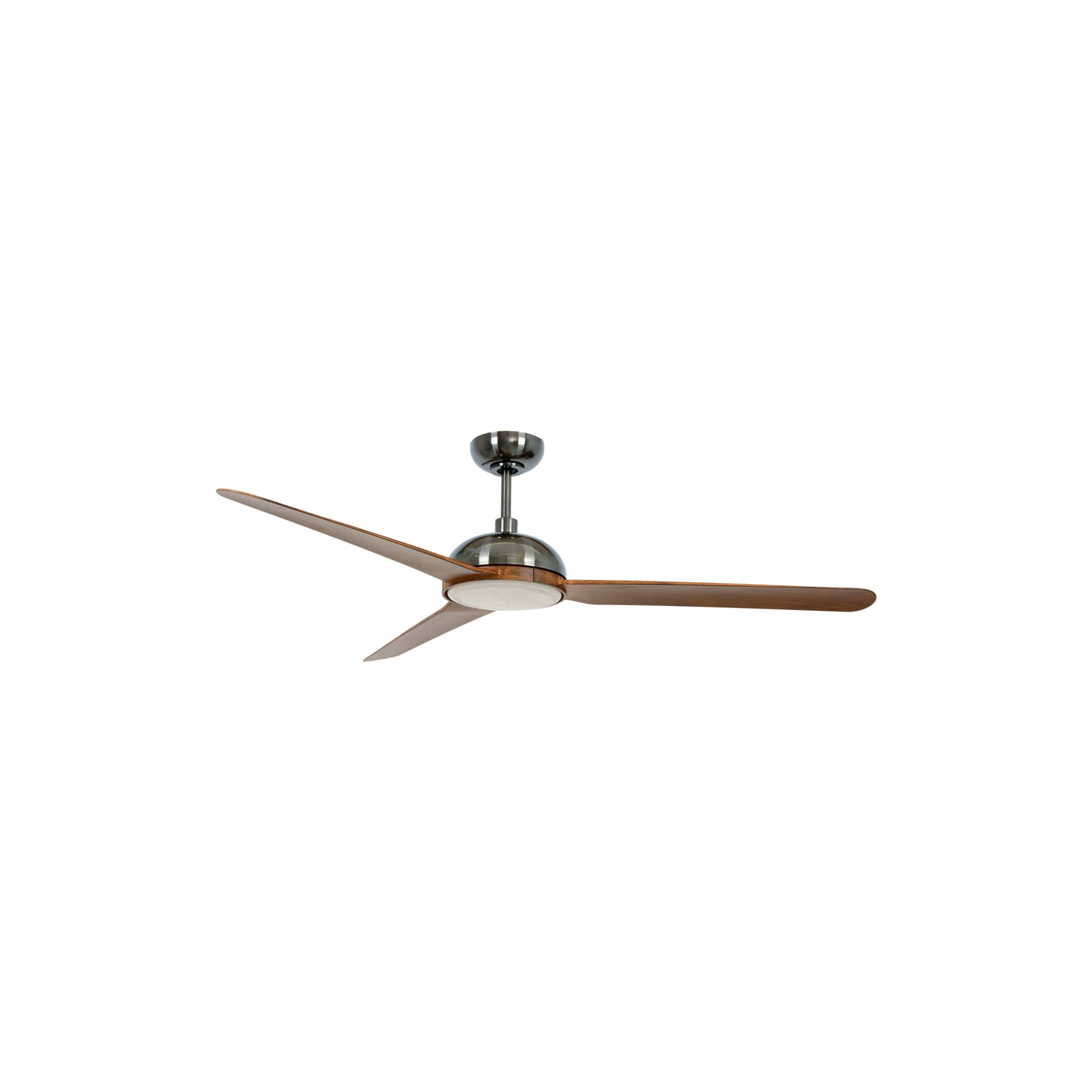 Unione Deckenventilator mit Licht nickel/koa, leise - Beacon