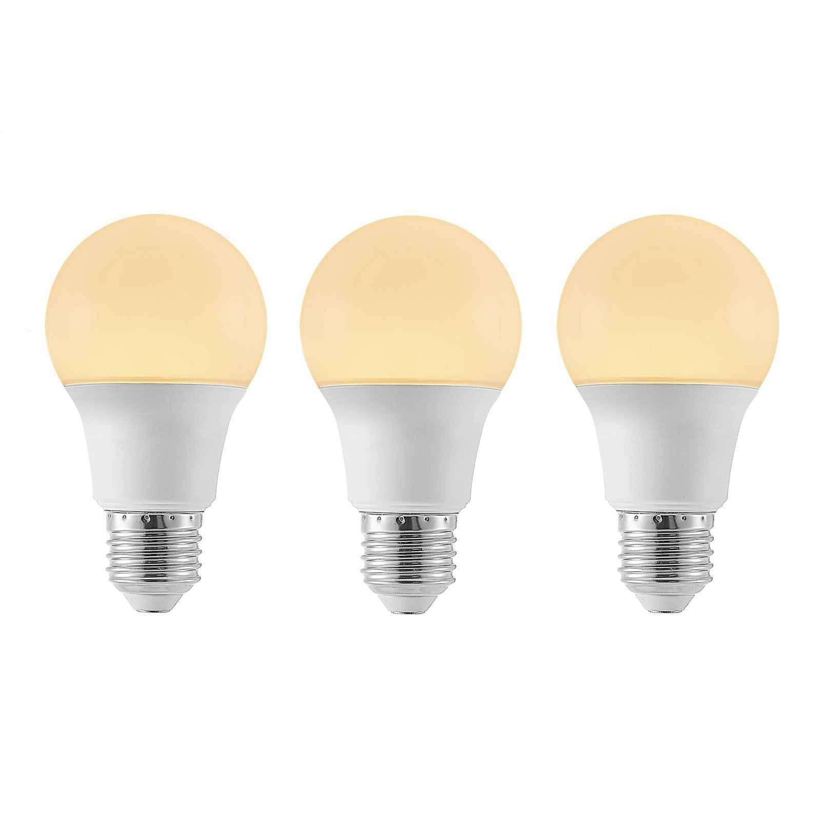 LED-Lampe E27 A60 4,9W 3.000K opal 3er-Set