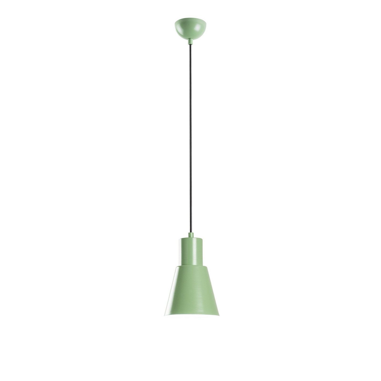 Konikkem pendant light, mint green, metal, Ø 14 cm, E27