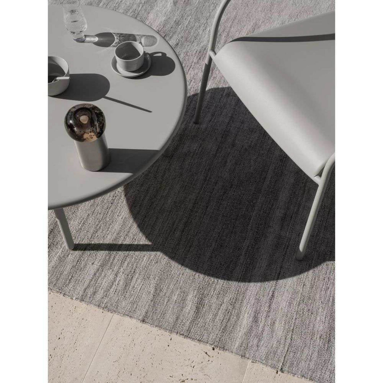Kiwa Outdoor Teppich M Zinc Melange - Blomus