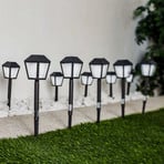 Lindby Pitano deco LED napelemes lámpa 10 db-os