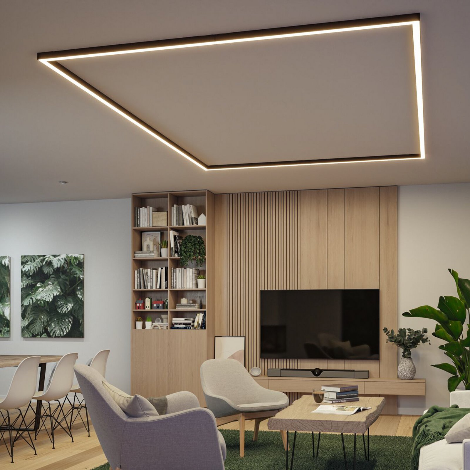 Paulmann gaismas sloksne Linion, melna, 1 m Master ZigBee transformators