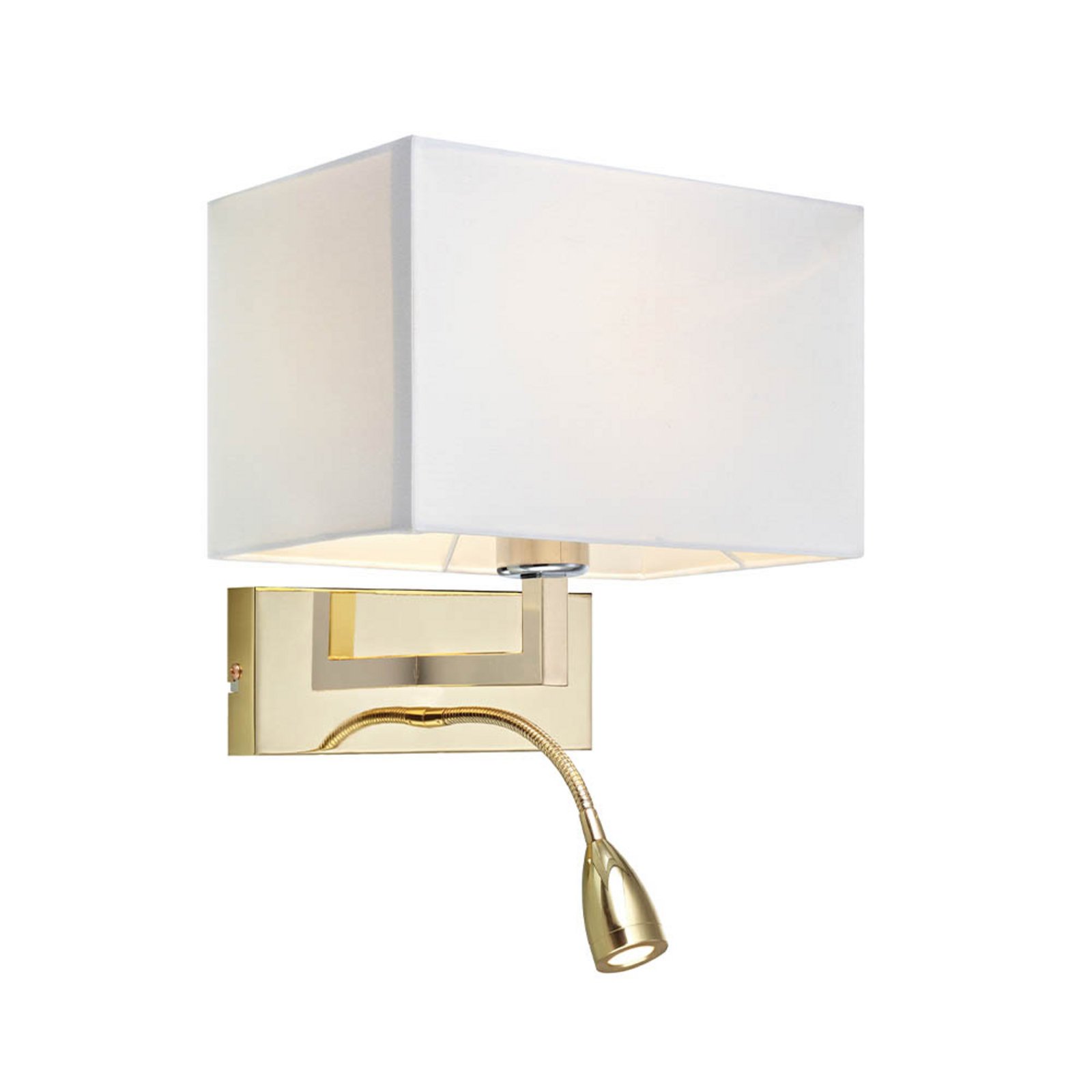 Savoy 2 Wandleuchte Brass/White - Markslöjd