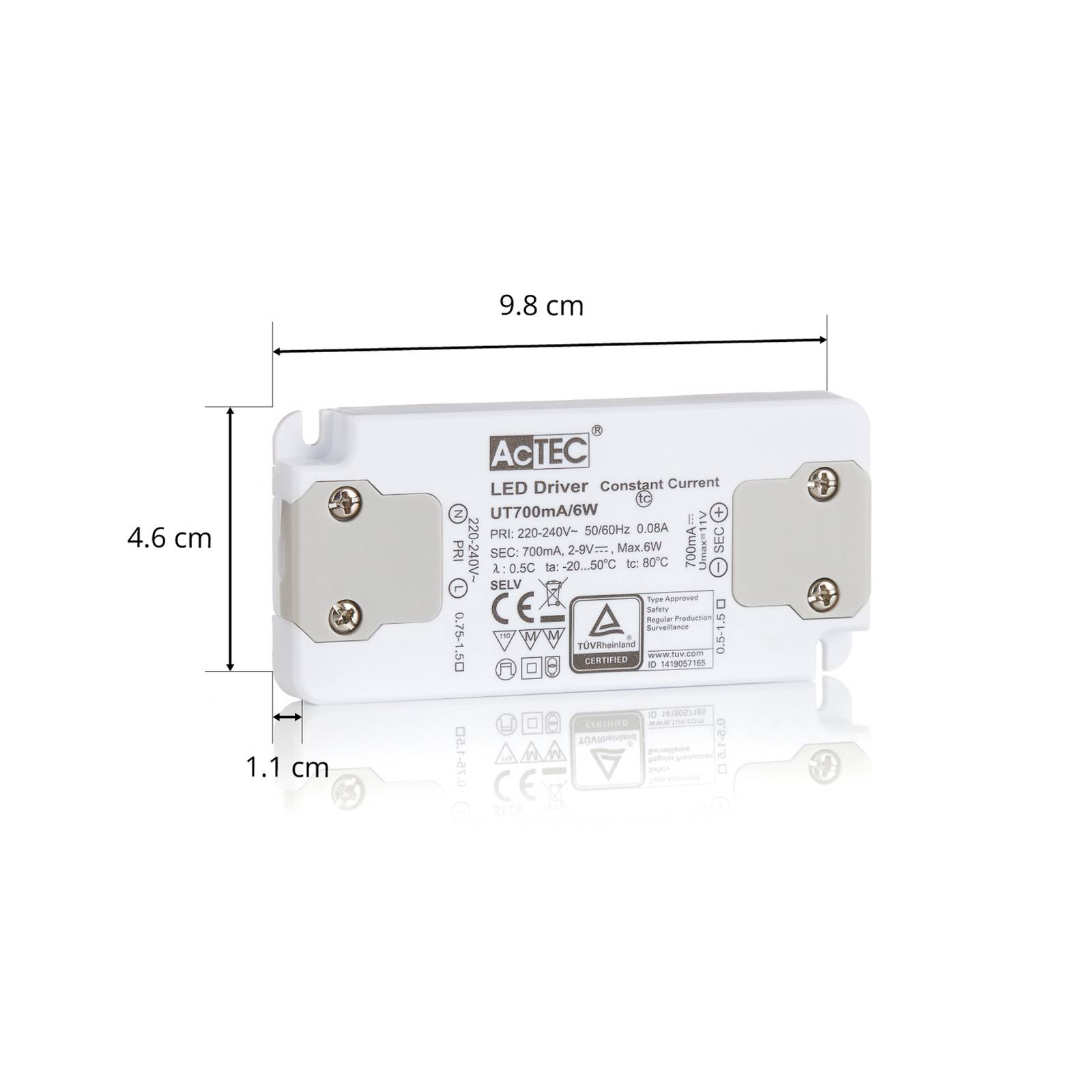 AcTEC Slim LED-drivare CC 700mA 6W