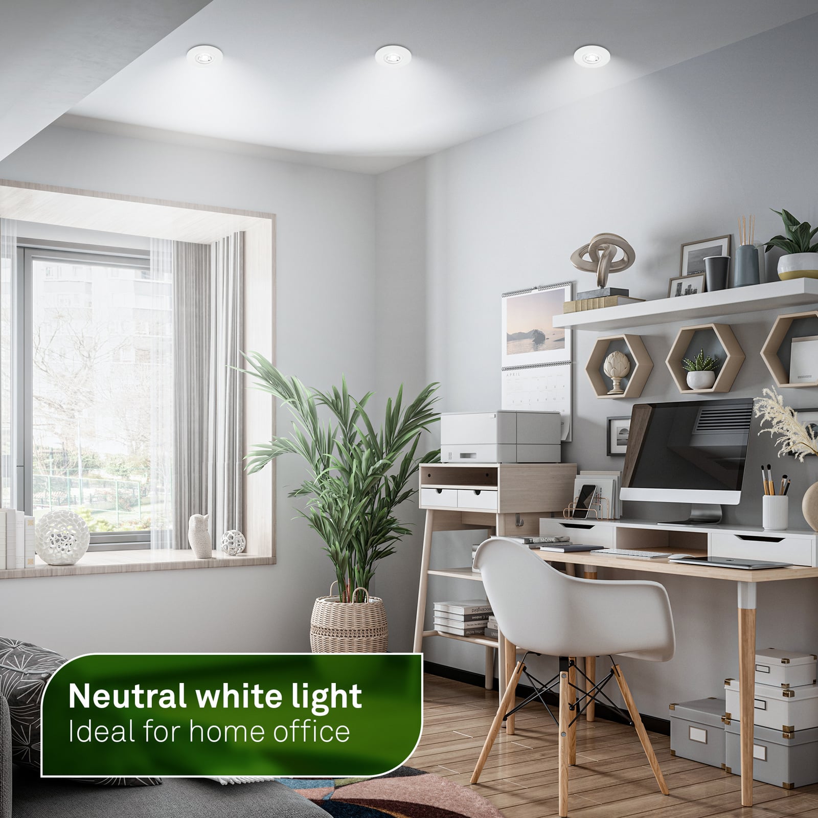 LED recessed light Kulana A, white, 4000K, Ø9cm, set of 3 LED recessed light Kulana A, white, 4000K, Ø9cm, set of 3