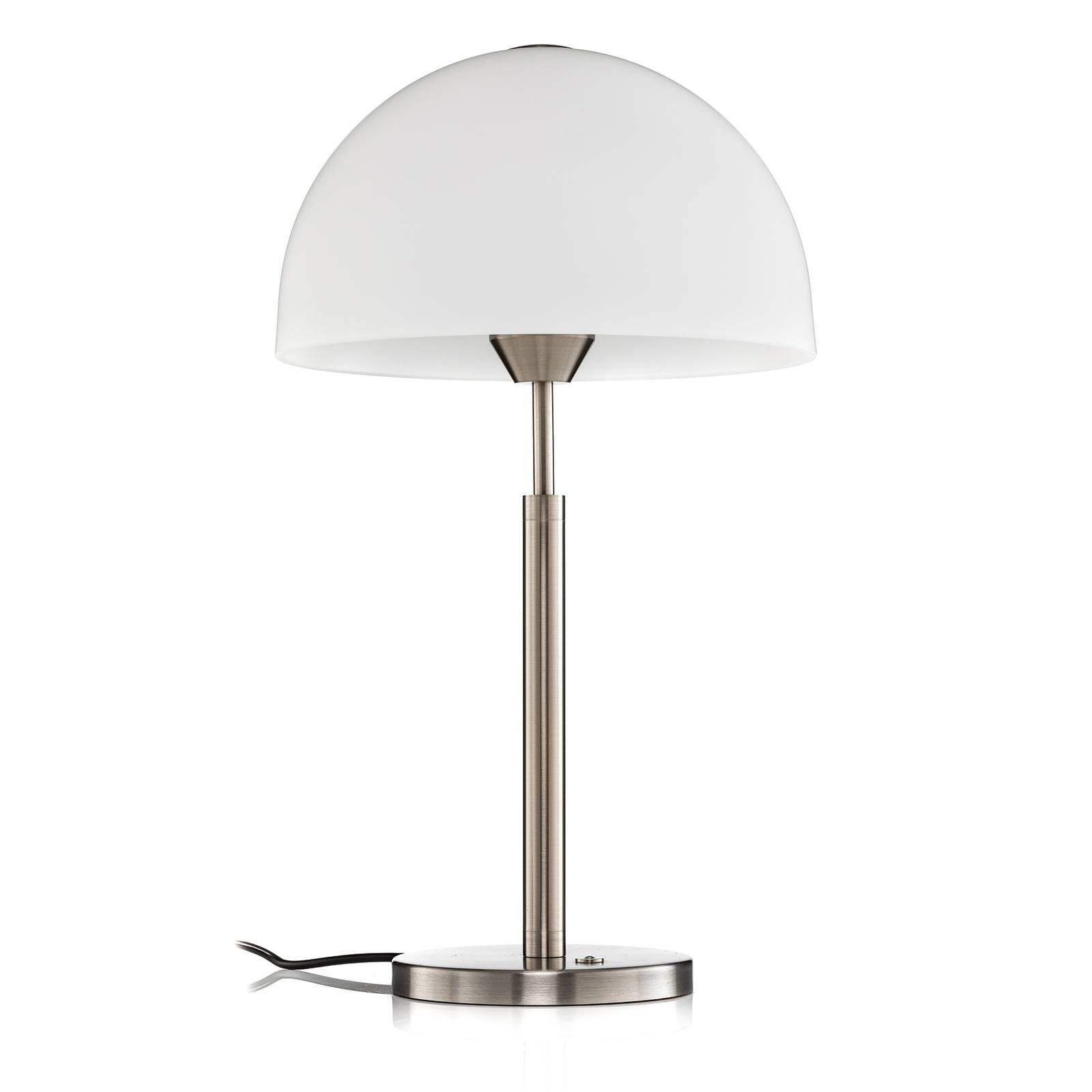 Rothfels Laurena LED asztali lámpa, üveg, nikkel