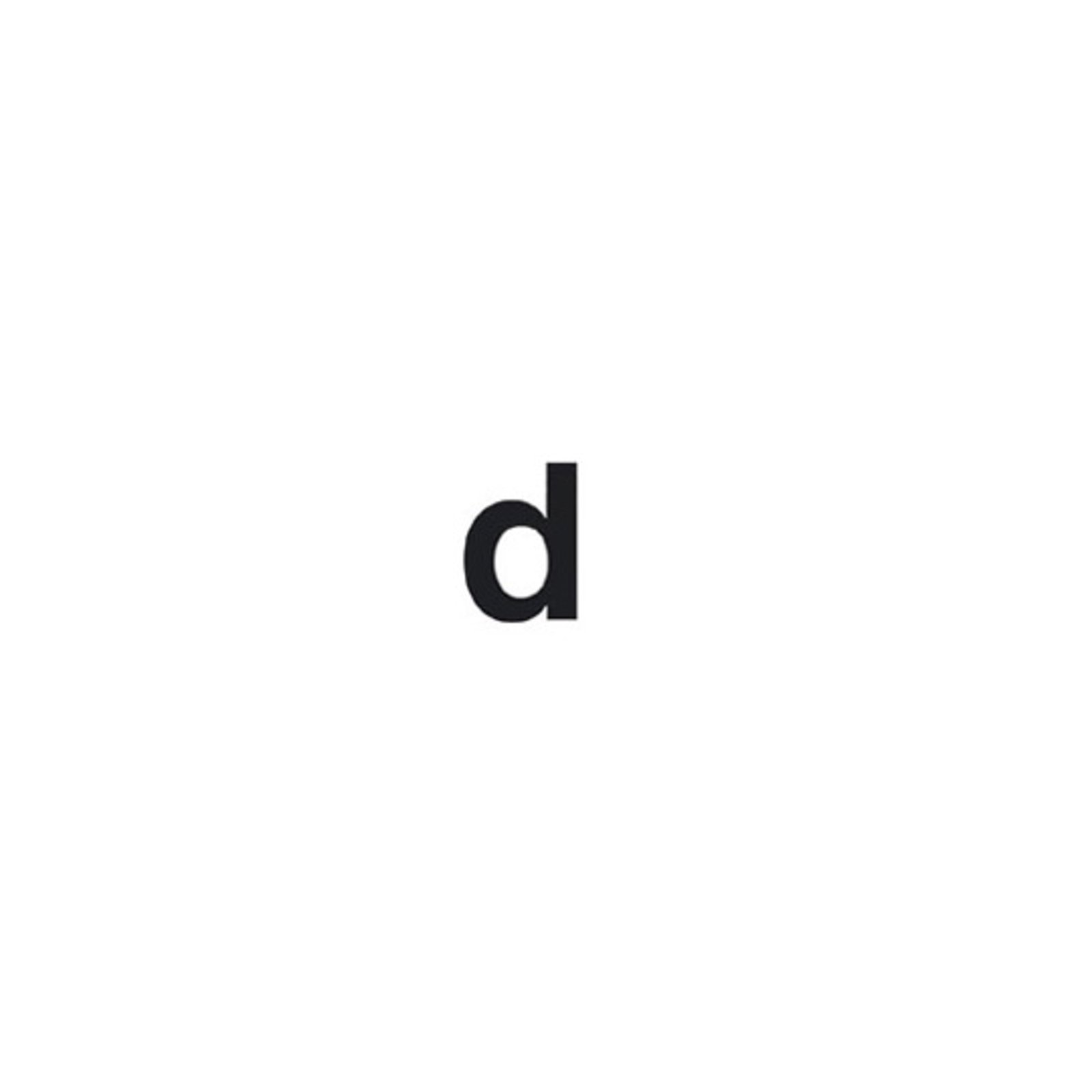 Zelfklevend letter d