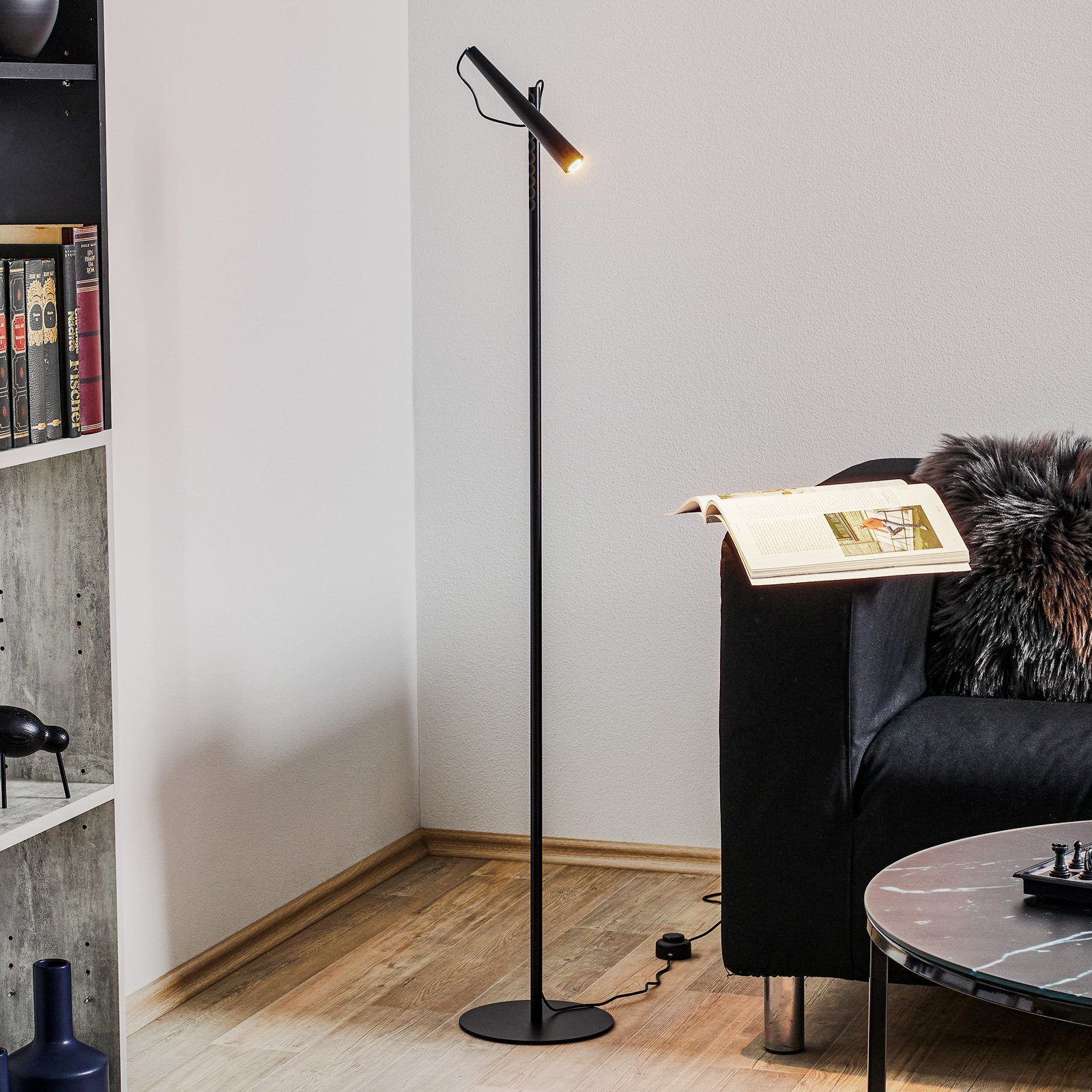 Magneto LED-Stehleuchte, schwarz - Foscarini