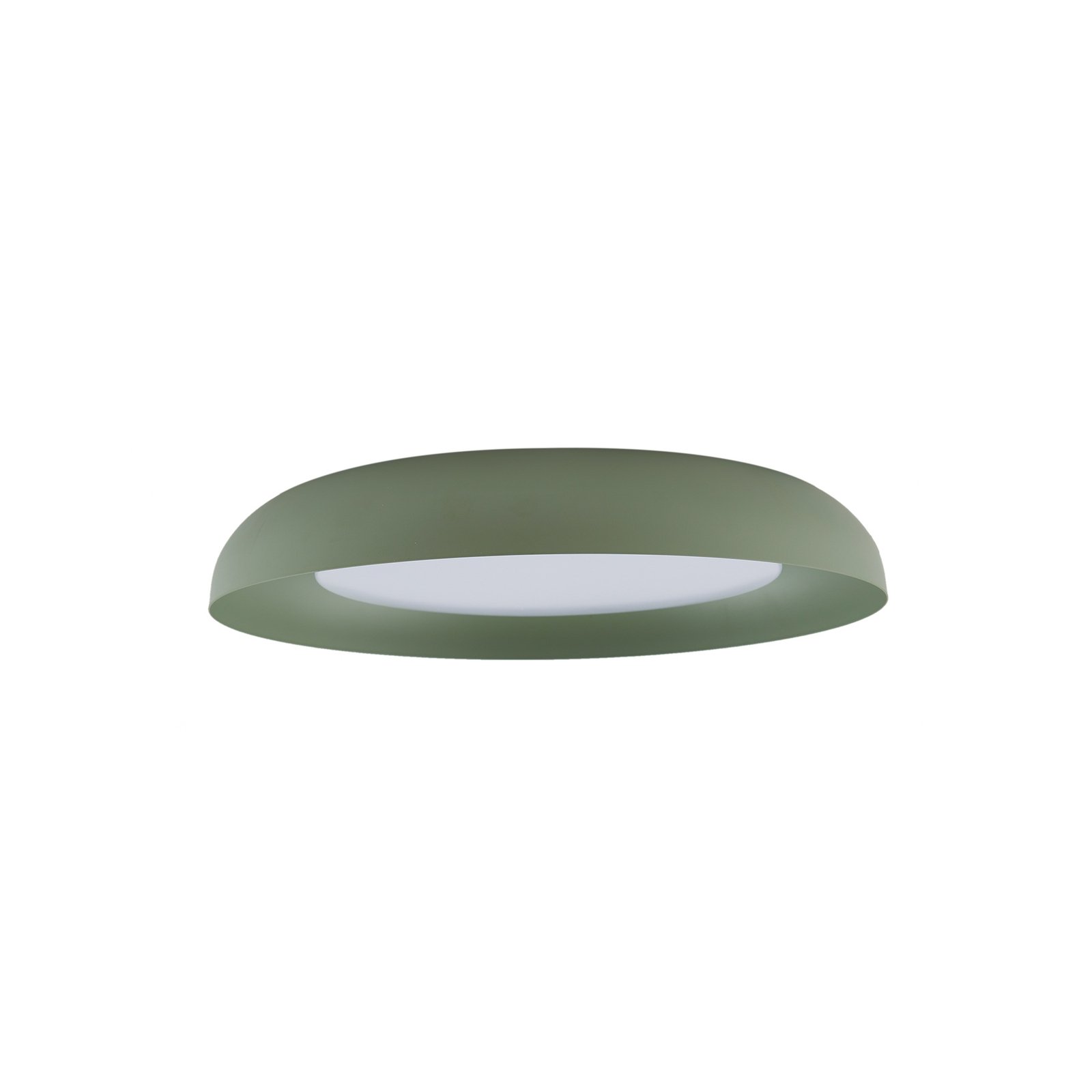 Lindby Plafonnier LED Florie, vert clair, PC, Ø 40 cm