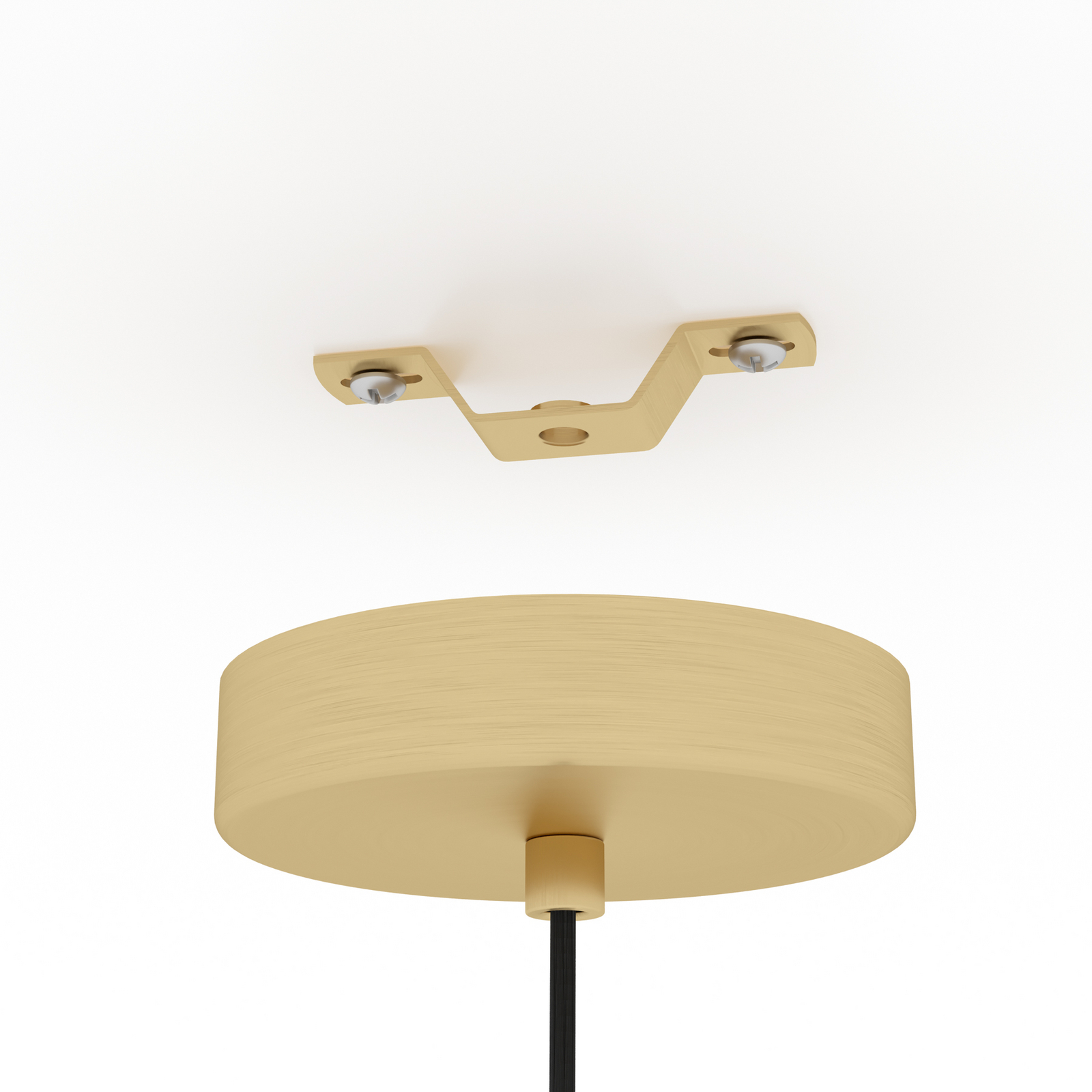 Pozueta 1 obesek, enojna svetilka, medenina