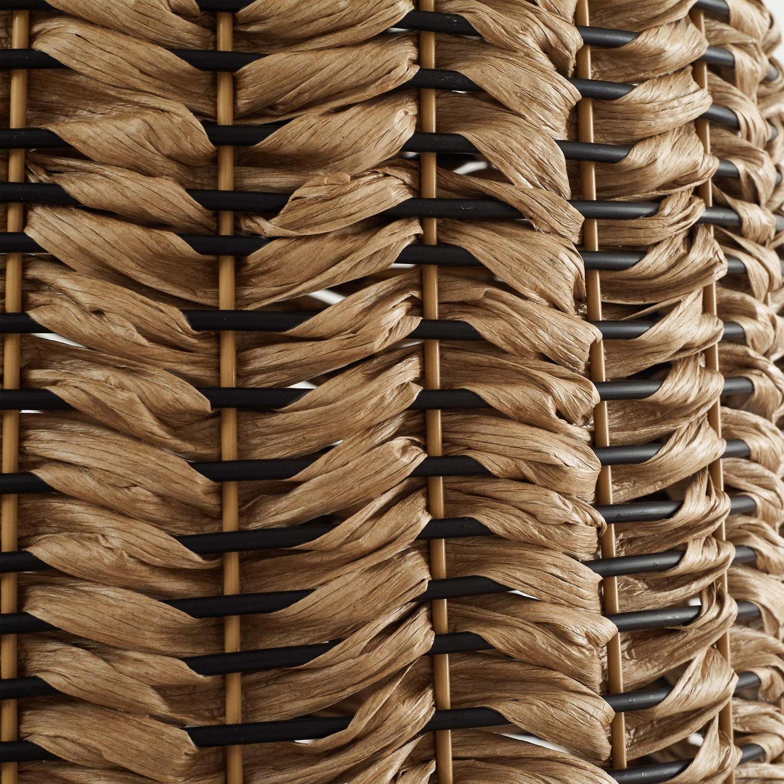 Lampa wisząca zewnętrzna Taryn, Ø 35 cm, IP44, brązowa, tworzywo sztuczne -