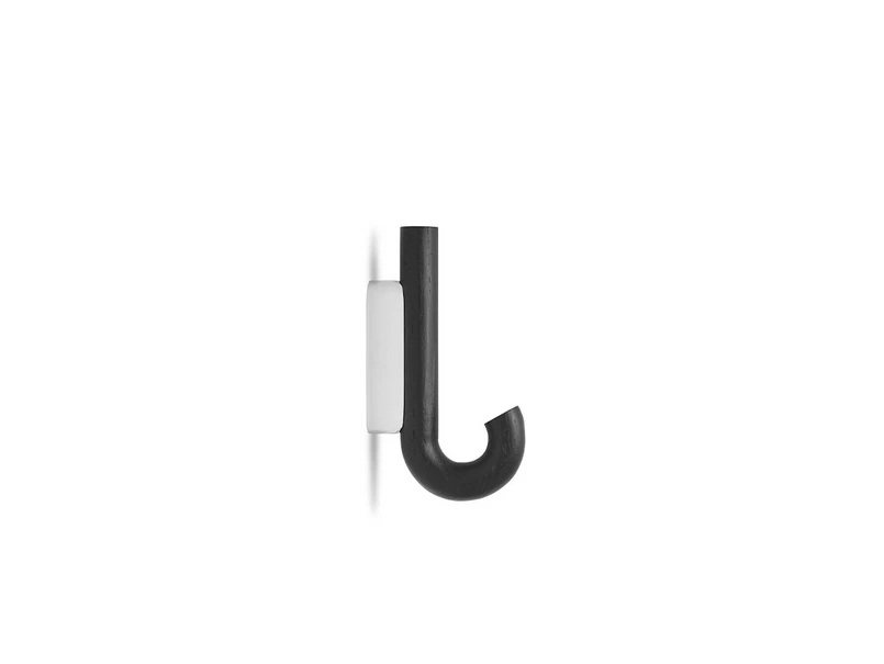 Produktfoto för Gejst - Hook Mini - Krokar - Black Oak/Chrome - D6,2 x W2 x H13,3 cm