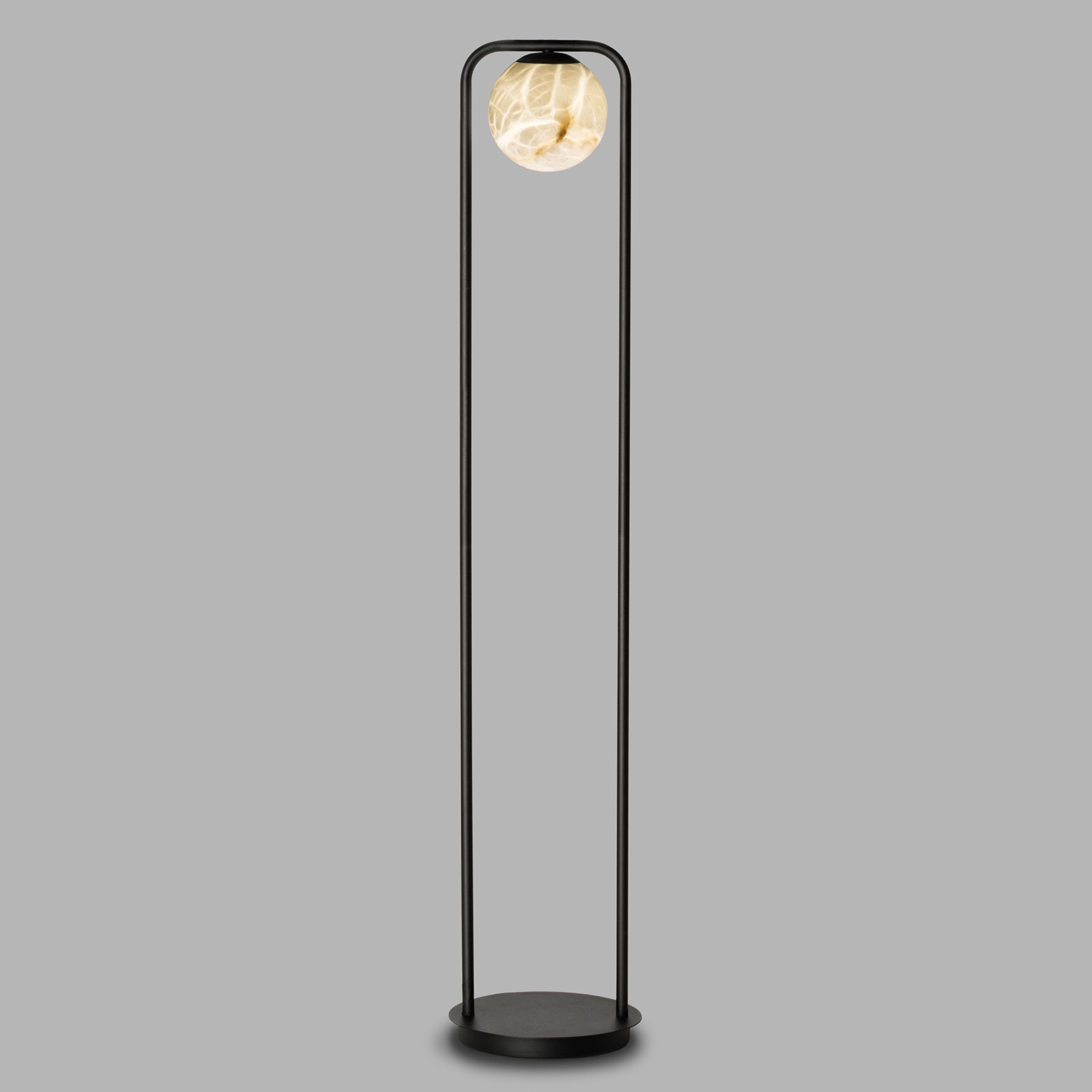 Tribeca LED-gulvlampe med alabast, 1 lyskilde
